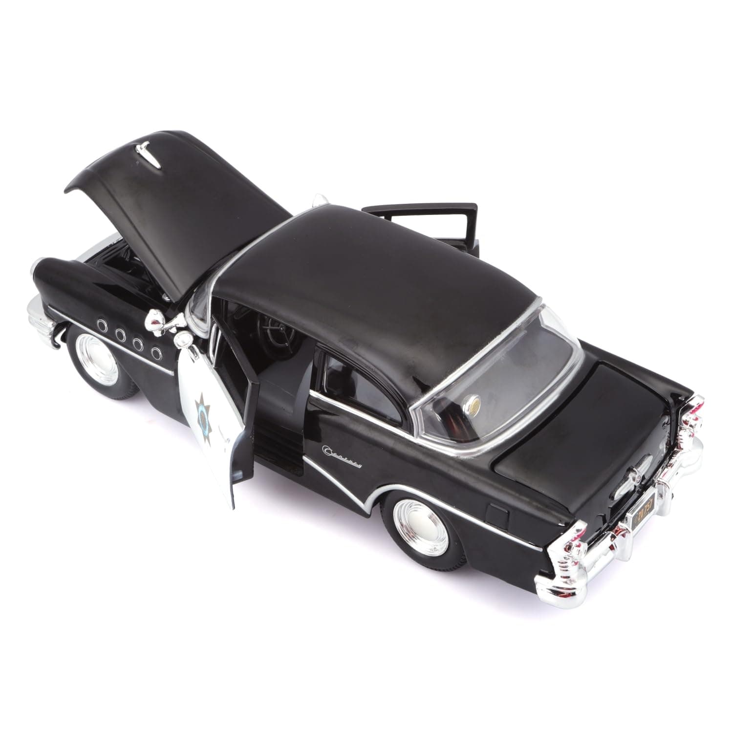 Maisto 1:26 1955 Buick Century Diecast Car Model, Black (Styles Vary) - Thumbnail 3