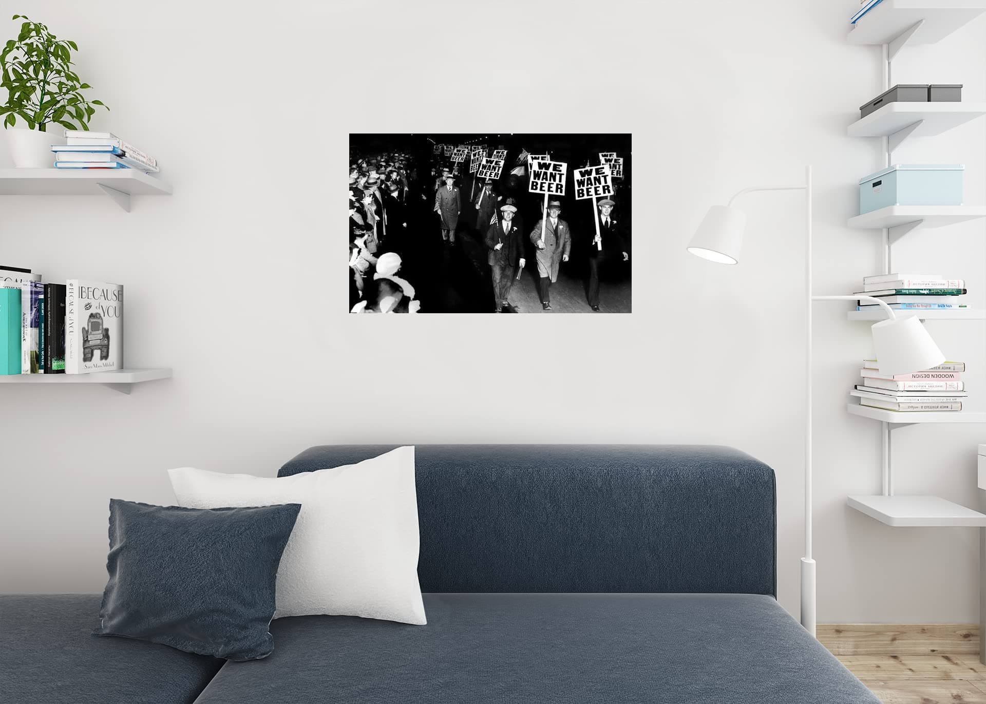 Black and White Poster Protest Signs Against Prohibition Retro Vintage Cool Wall - Thumbnail 5