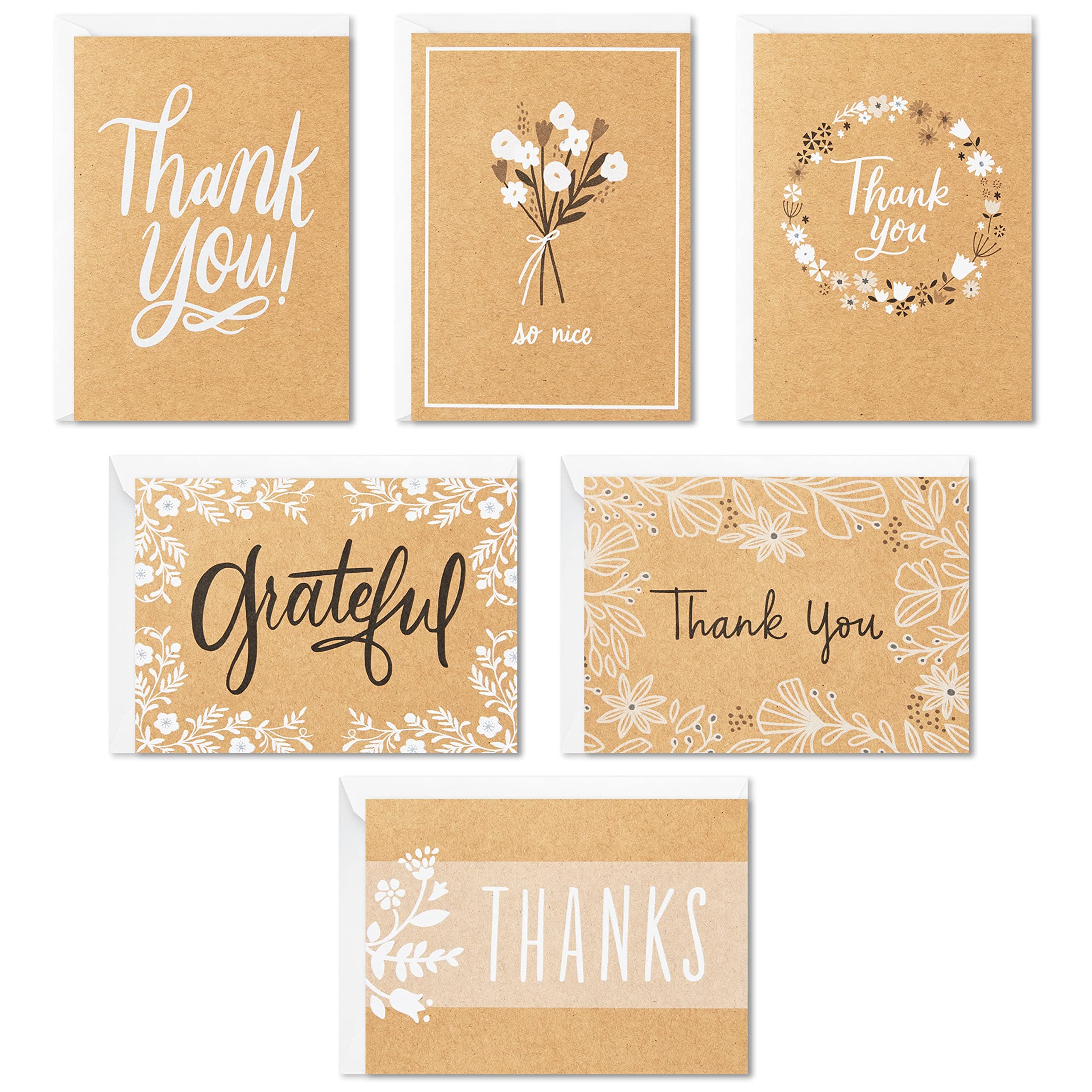 Hallmark Thank You Cards Assortment, Rustic Collection (96 Thank You Notes with - Thumbnail 5