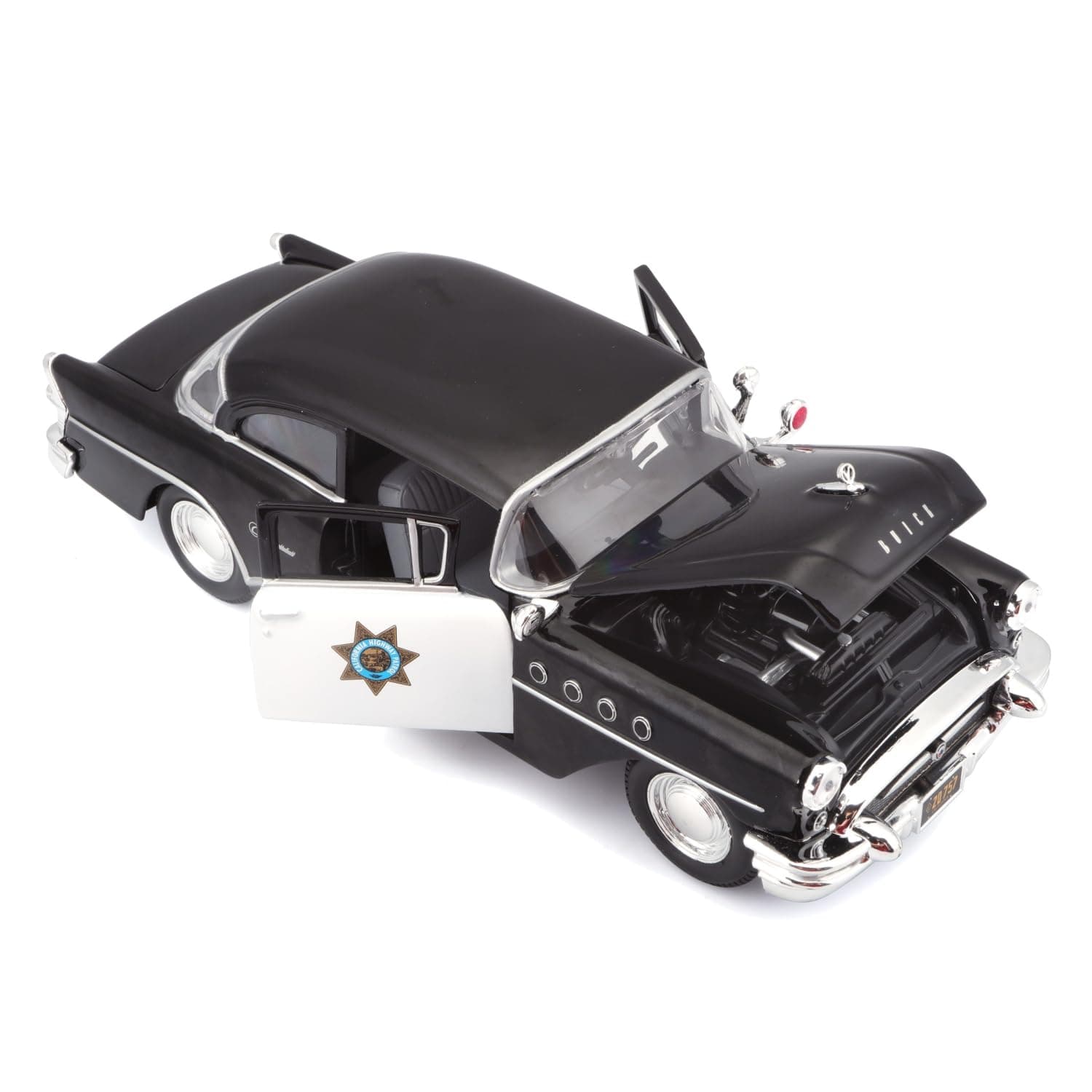 Maisto 1:26 1955 Buick Century Diecast Car Model, Black (Styles Vary) - Thumbnail 2