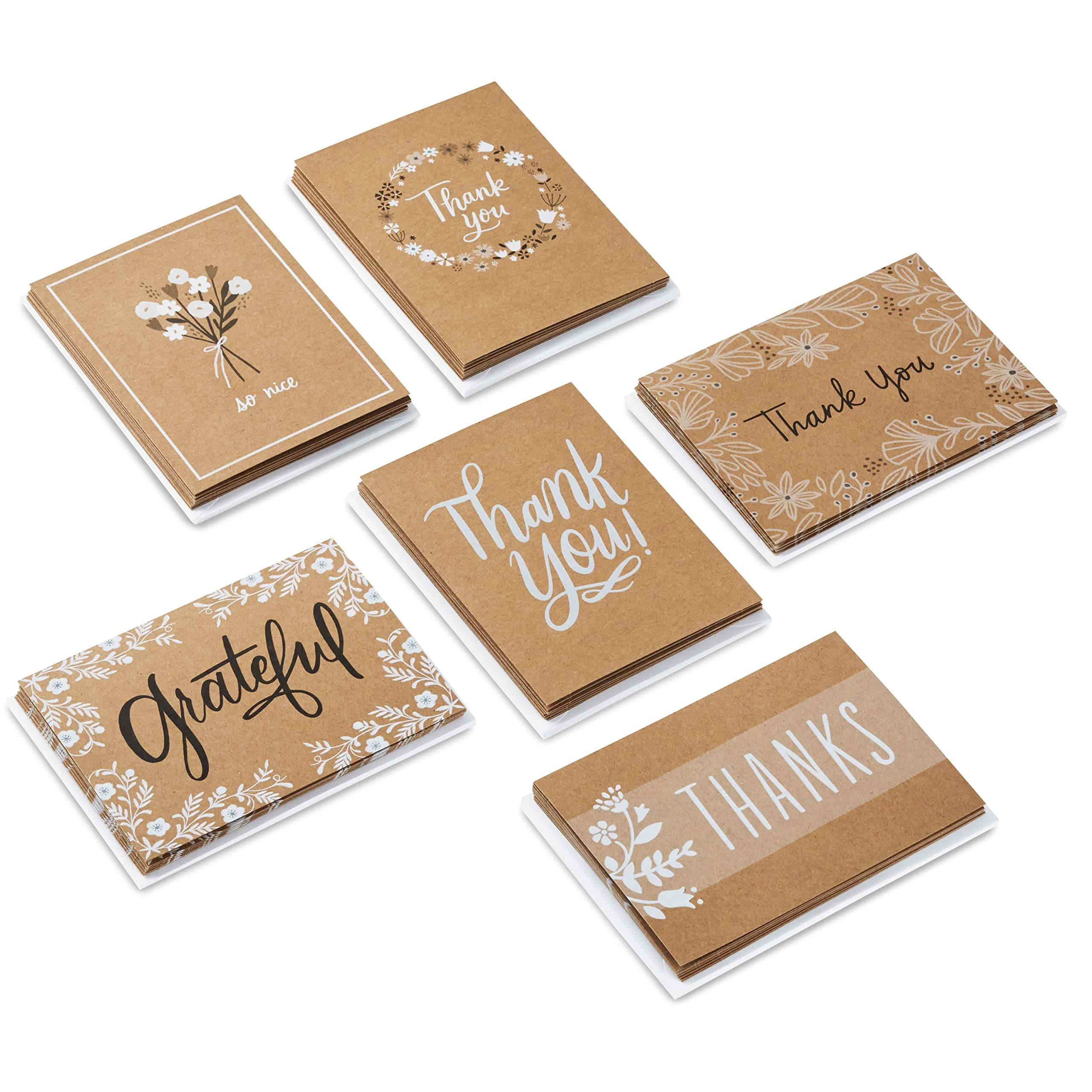 Hallmark Thank You Cards Assortment, Rustic Collection (96 Thank You Notes with - Thumbnail 7