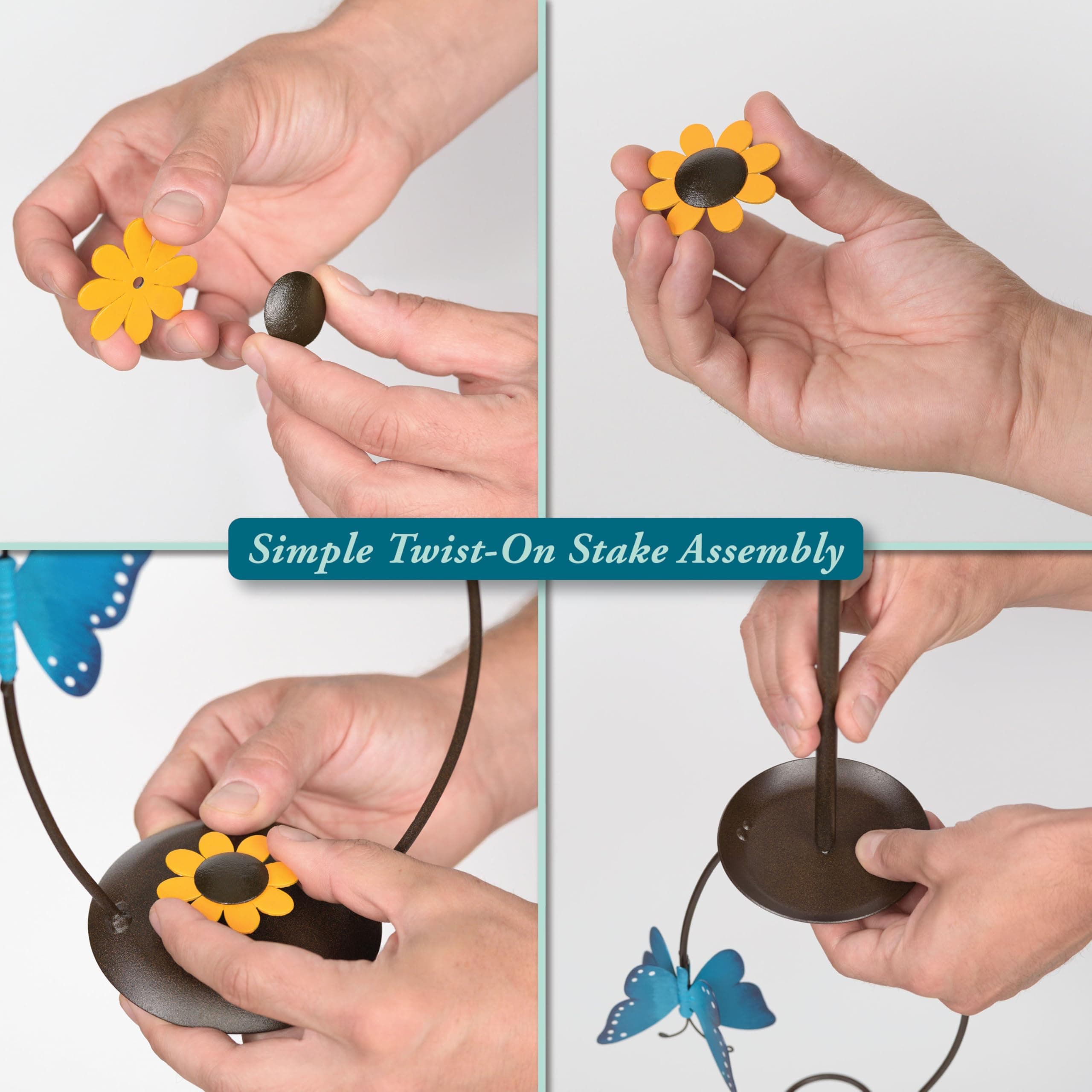 La Crosse 704-13077-INT 5 inch Capacity Glass Orange Butterfly Rain Gauge - Thumbnail 6