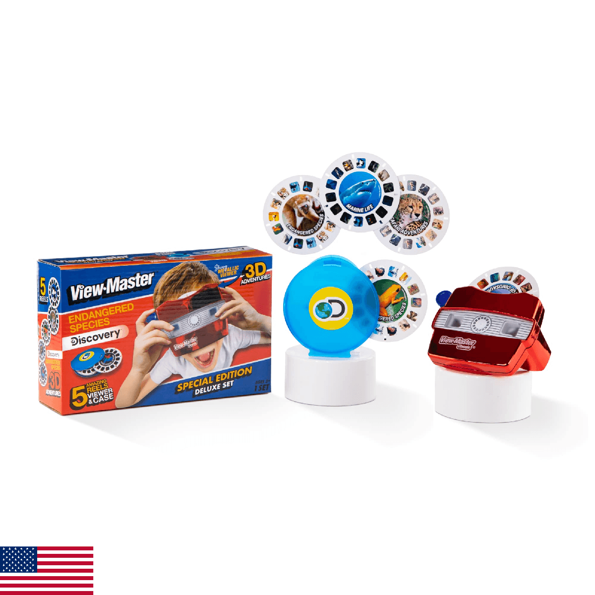 View Master Classic with Discovery Kids Reels - Metallic Viewfinder with 5 Reels - Image 1