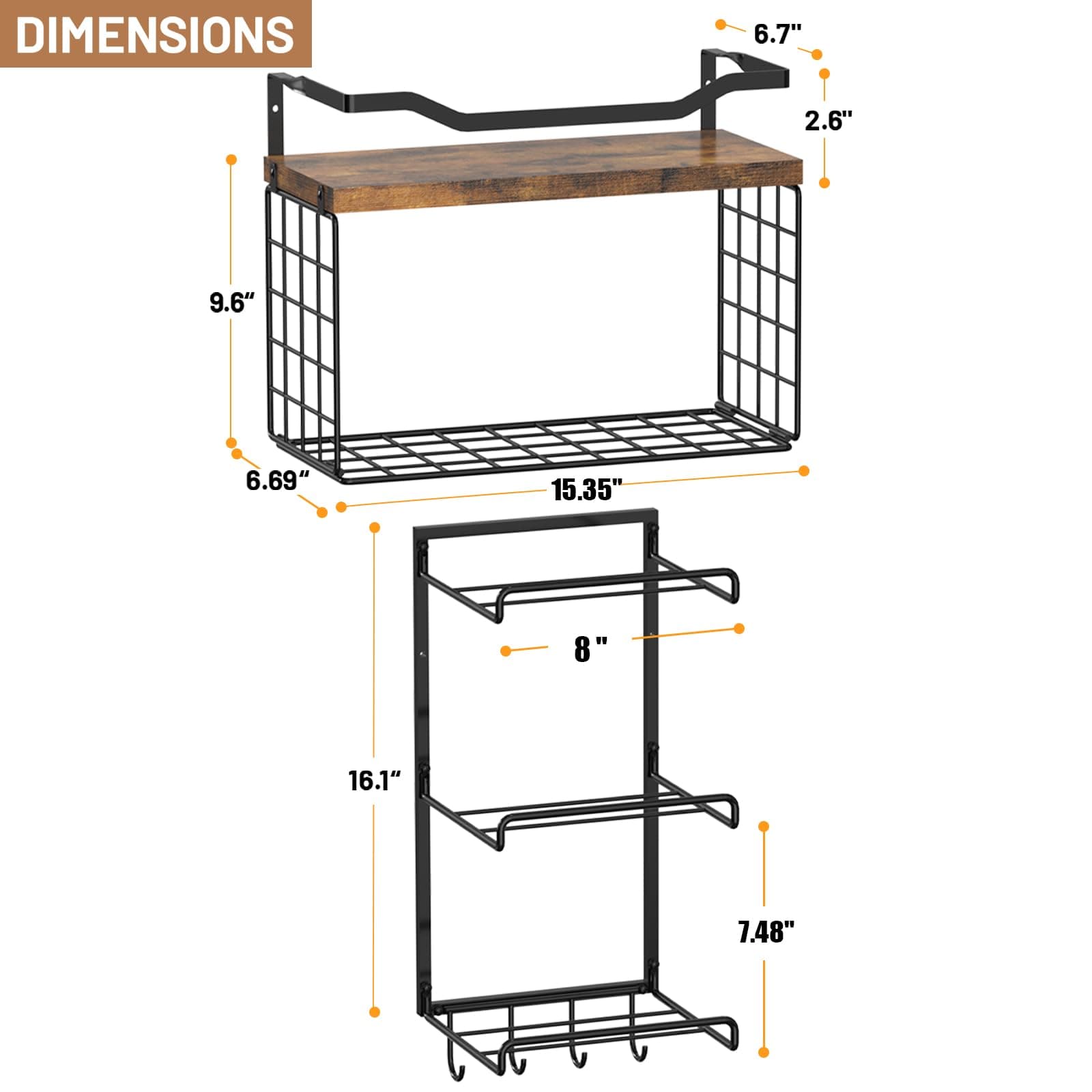 Yoga Mat Holder Wall Mount, Yoga Accessory Mats Storage Rack, Home Gym Accessori - Thumbnail 5