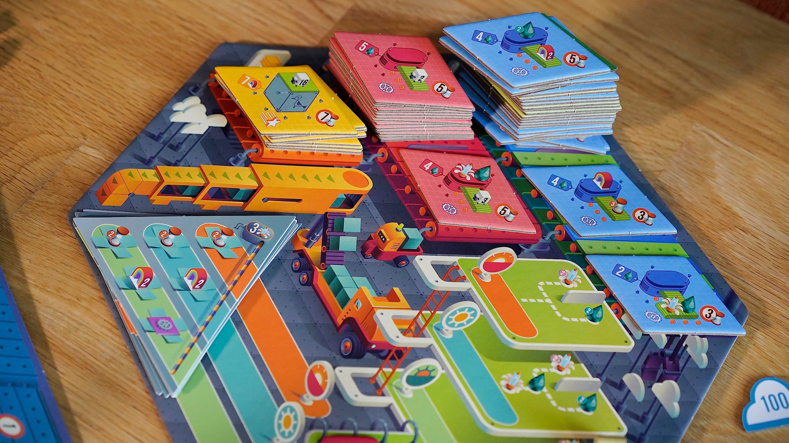 Mech A Dream Strategy Board Game Robot Theme Blue Orange Games Family Adult Game - Thumbnail 4