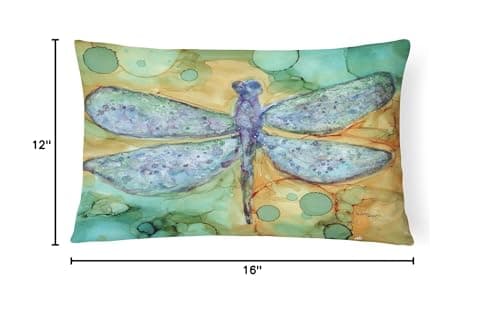 Caroline's Treasures 8967PW1216 Abstract Dragonfly Canvas Fabric Decorative Pill - Thumbnail 4