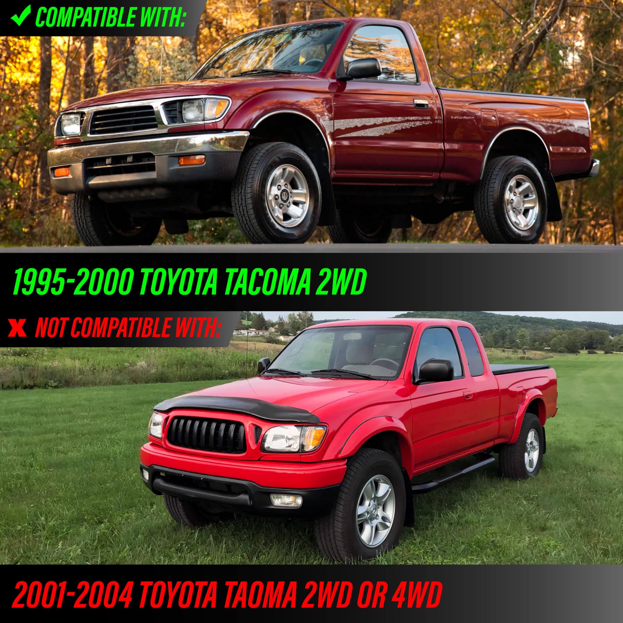 USR 95-00 Tacoma Bumper Light Pair Front Turn Signal Lamps Left Right Compatible - Thumbnail 2