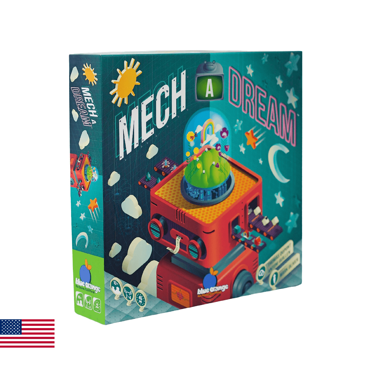 Mech A Dream Strategy Board Game Robot Theme Blue Orange Games Family Adult Game - Image 1