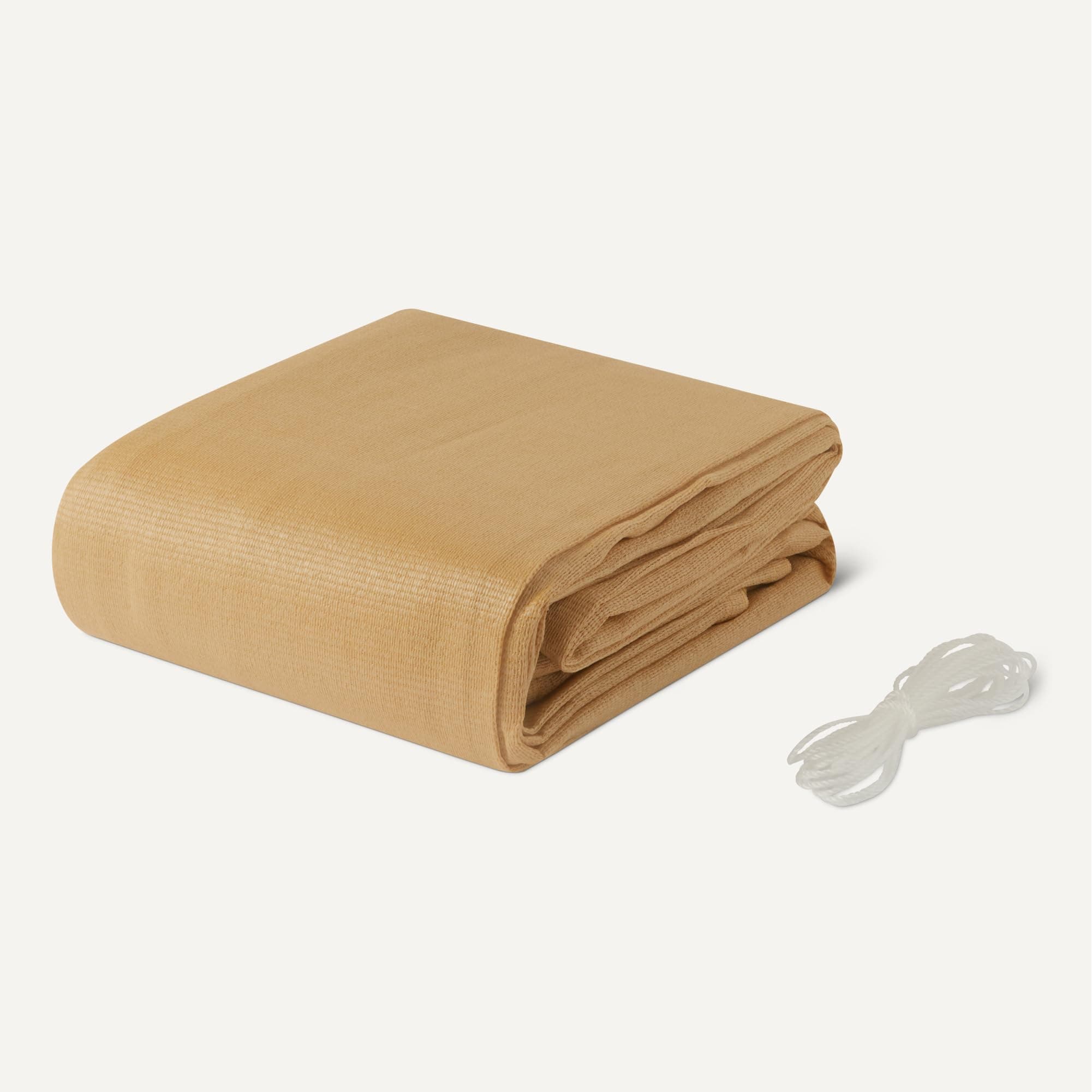 Amazon Basics Outdoor Patio Sun Shade Sail with UV Block, 10' x 13', Sand - Thumbnail 3