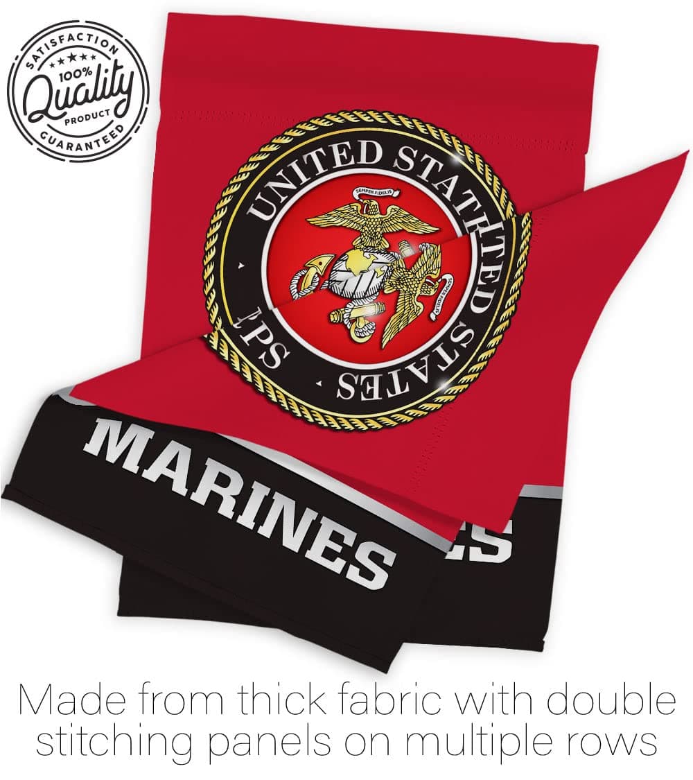 Marine Corps Flag Home Decor Armed Forces Corp si USMC Offical United State Amer - Thumbnail 7