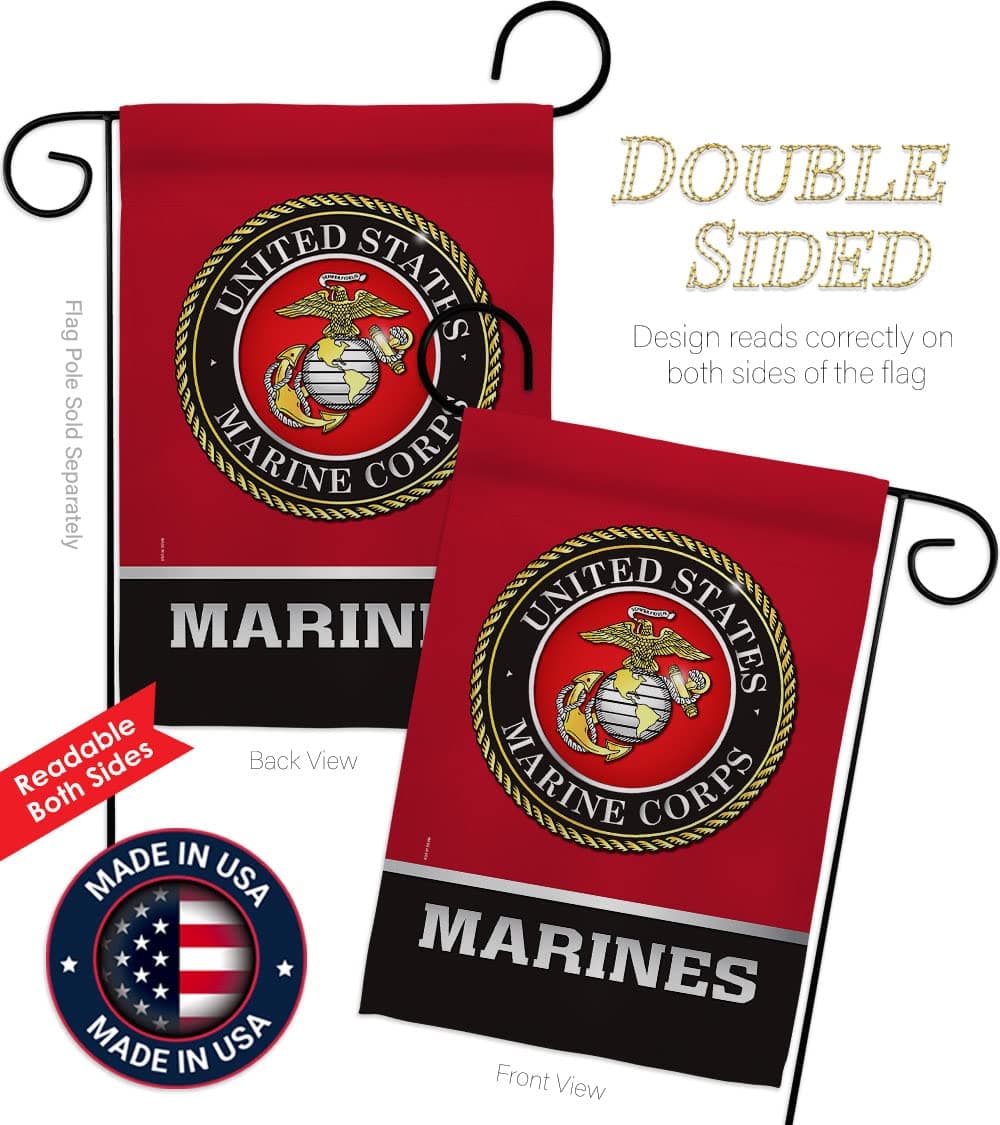 Marine Corps Flag Home Decor Armed Forces Corp si USMC Offical United State Amer - Thumbnail 3