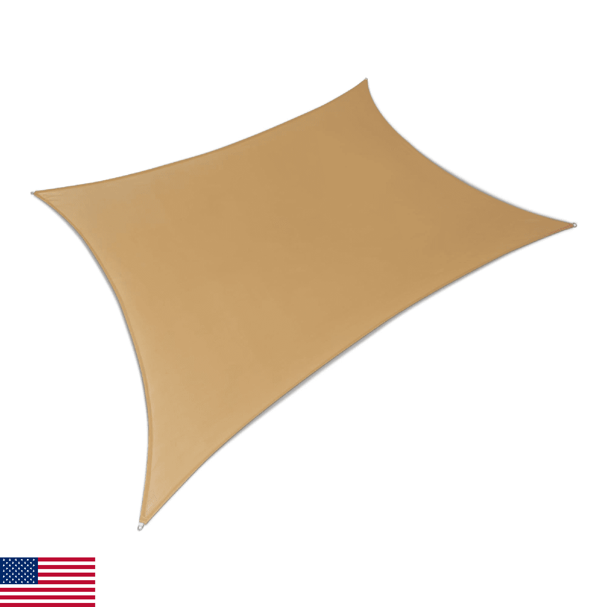 Amazon Basics Outdoor Patio Sun Shade Sail with UV Block, 10' x 13', Sand - Image 1