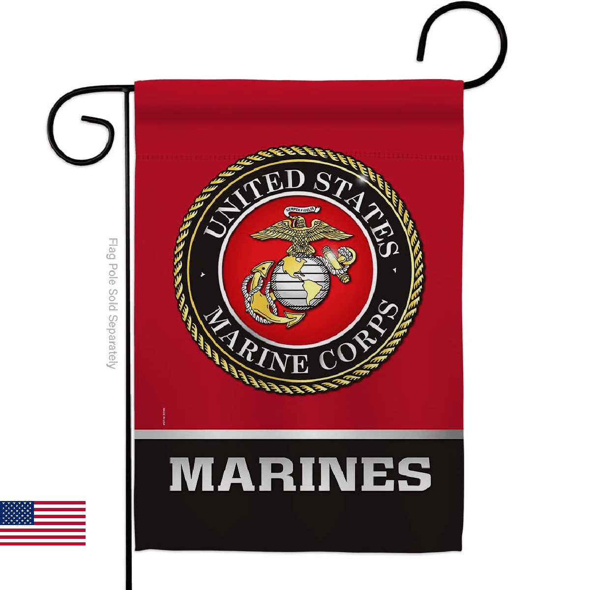 Marine Corps Flag Home Decor Armed Forces Corp si USMC Offical United State Amer - Image 1