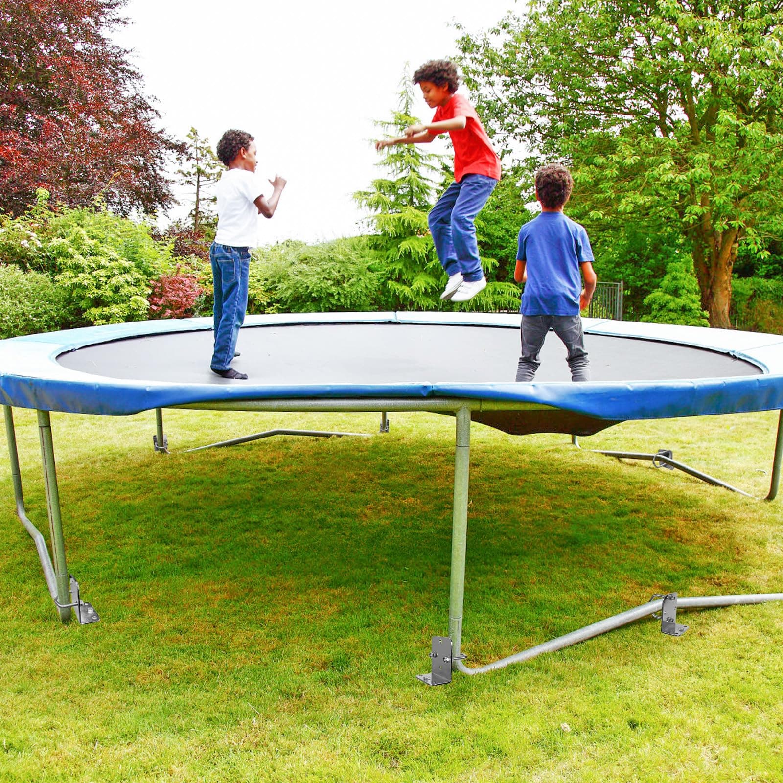 Insaga 24'' Ground Anchors Heavy Duty, 3" Wider Spiral Trampoline Anchors, Multi - Thumbnail 2