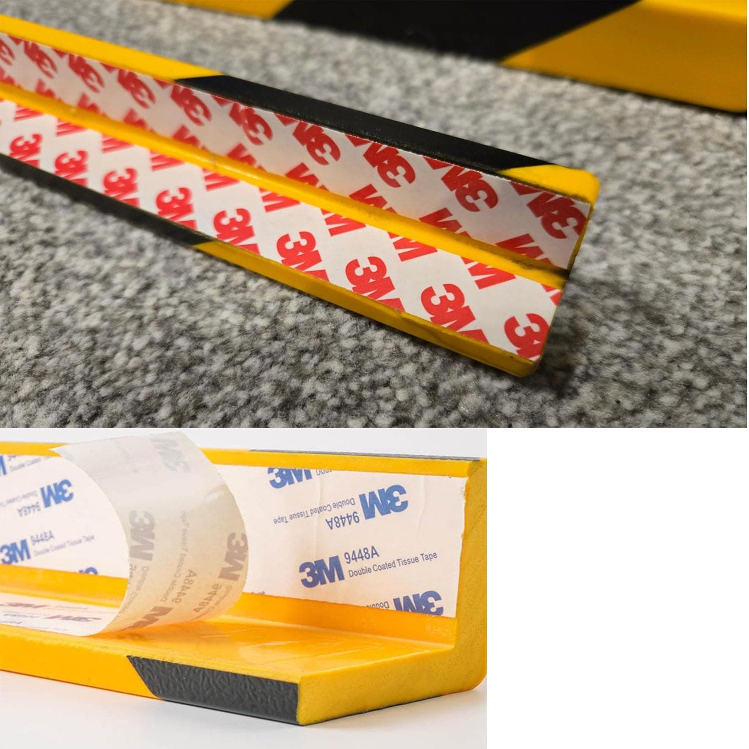 Kyvoria L-Shaped Circular Edge Protector 19in High-Visibility Foam Corner Safety - Thumbnail 6