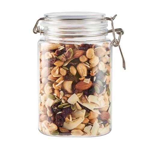 Met Lux 43 Ounce Hinged Food Storage Jars, 20 Airtight Jars With Lids - Rubber G - Thumbnail 10