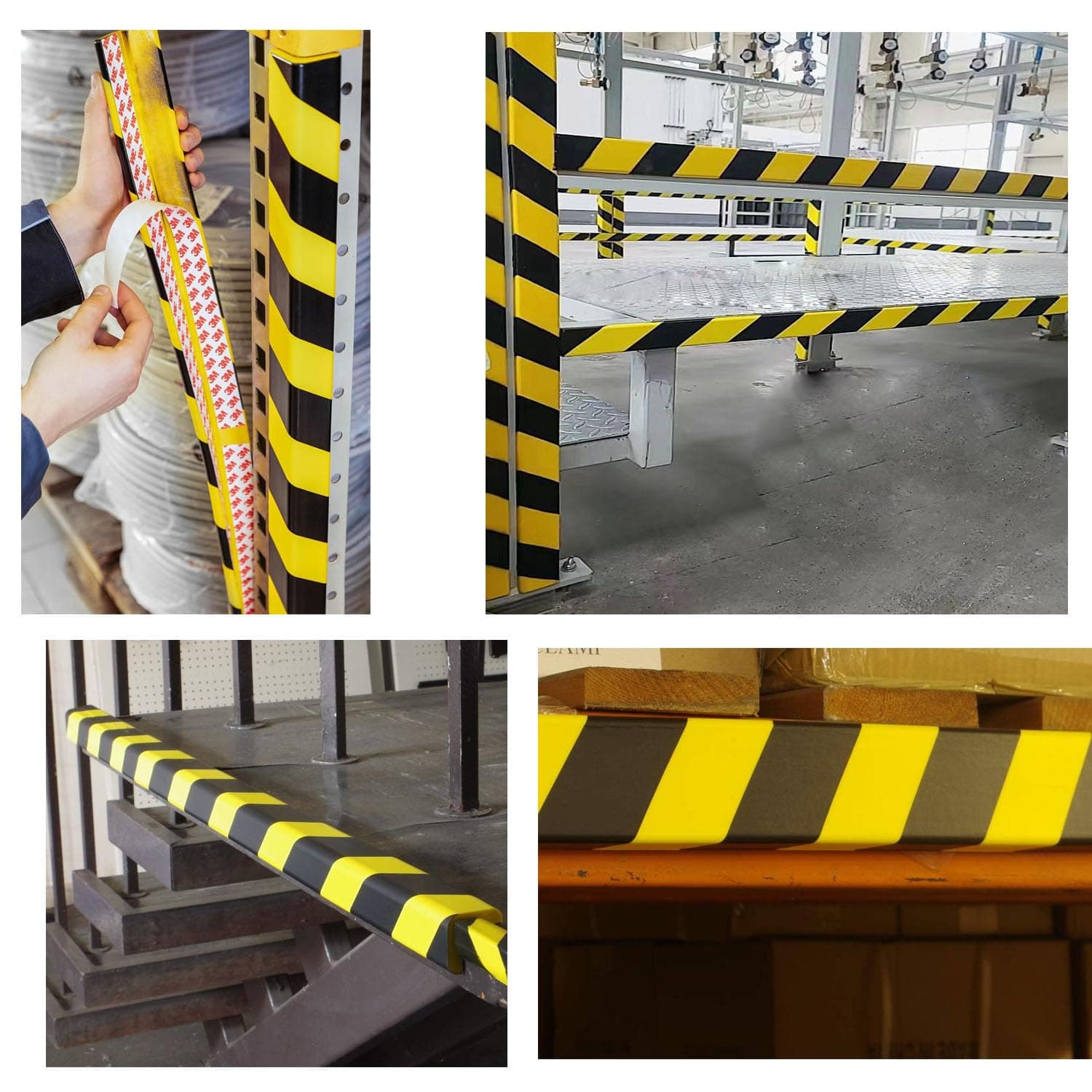 Kyvoria L-Shaped Circular Edge Protector 19in High-Visibility Foam Corner Safety - Thumbnail 7