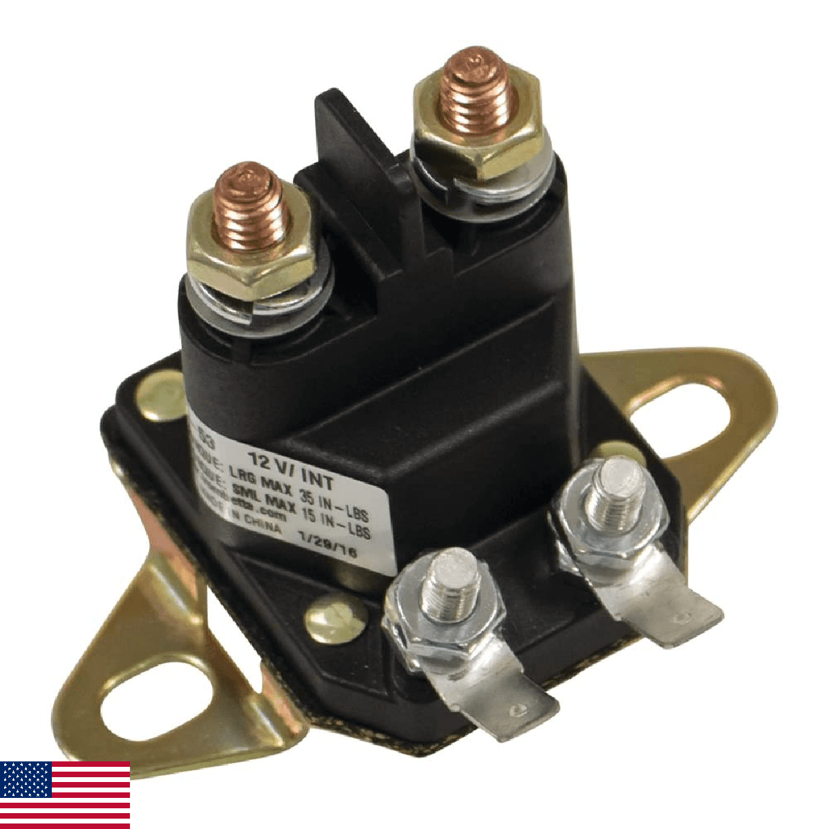 Stens Starter Solenoid 435-103 Compatible with AYP 109081X, 109446X, 109946, 145 - Image 1