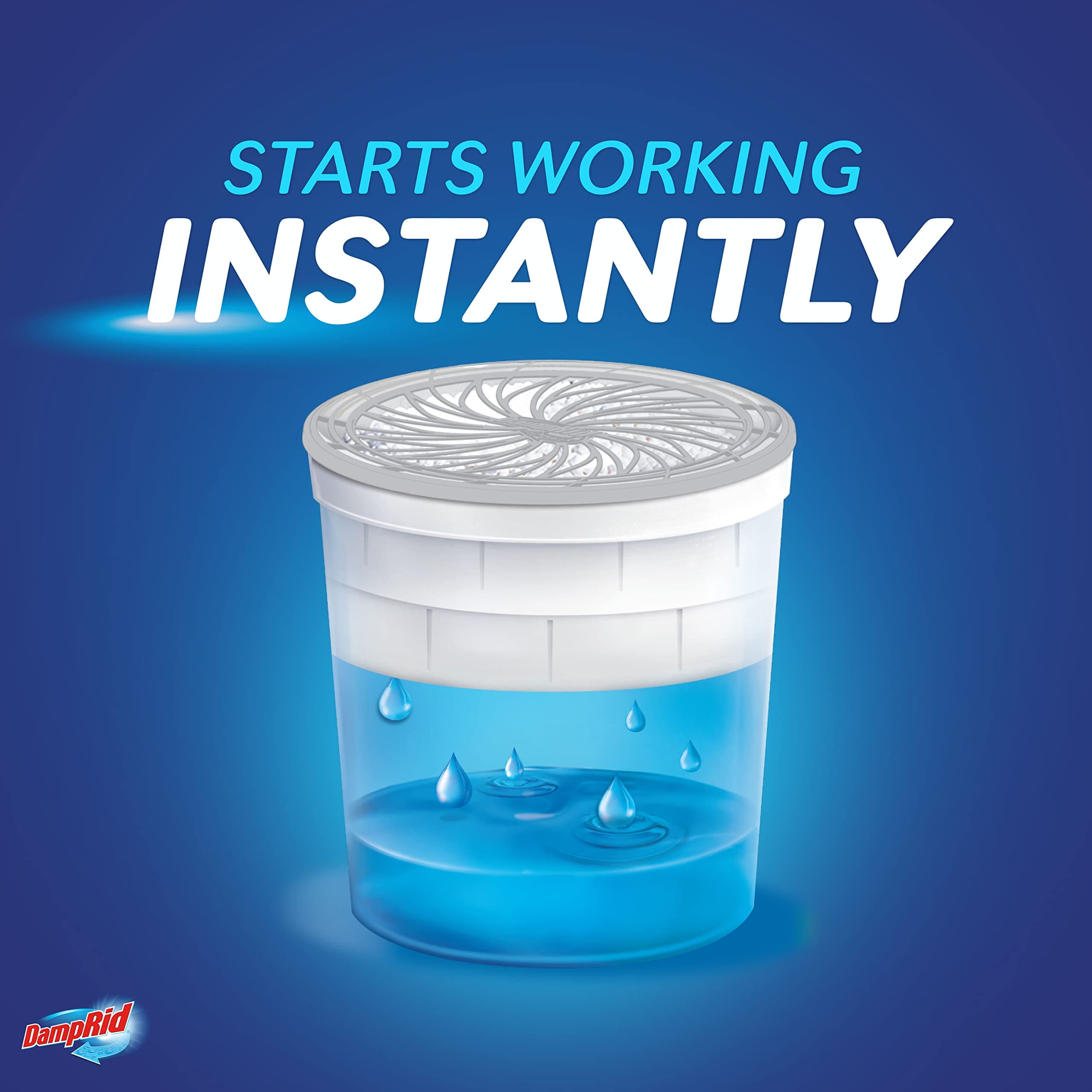 DampRid Refillable Moisture Absorber 11oz 6-Pack Fresh Scent Odor Eliminator - Thumbnail 6