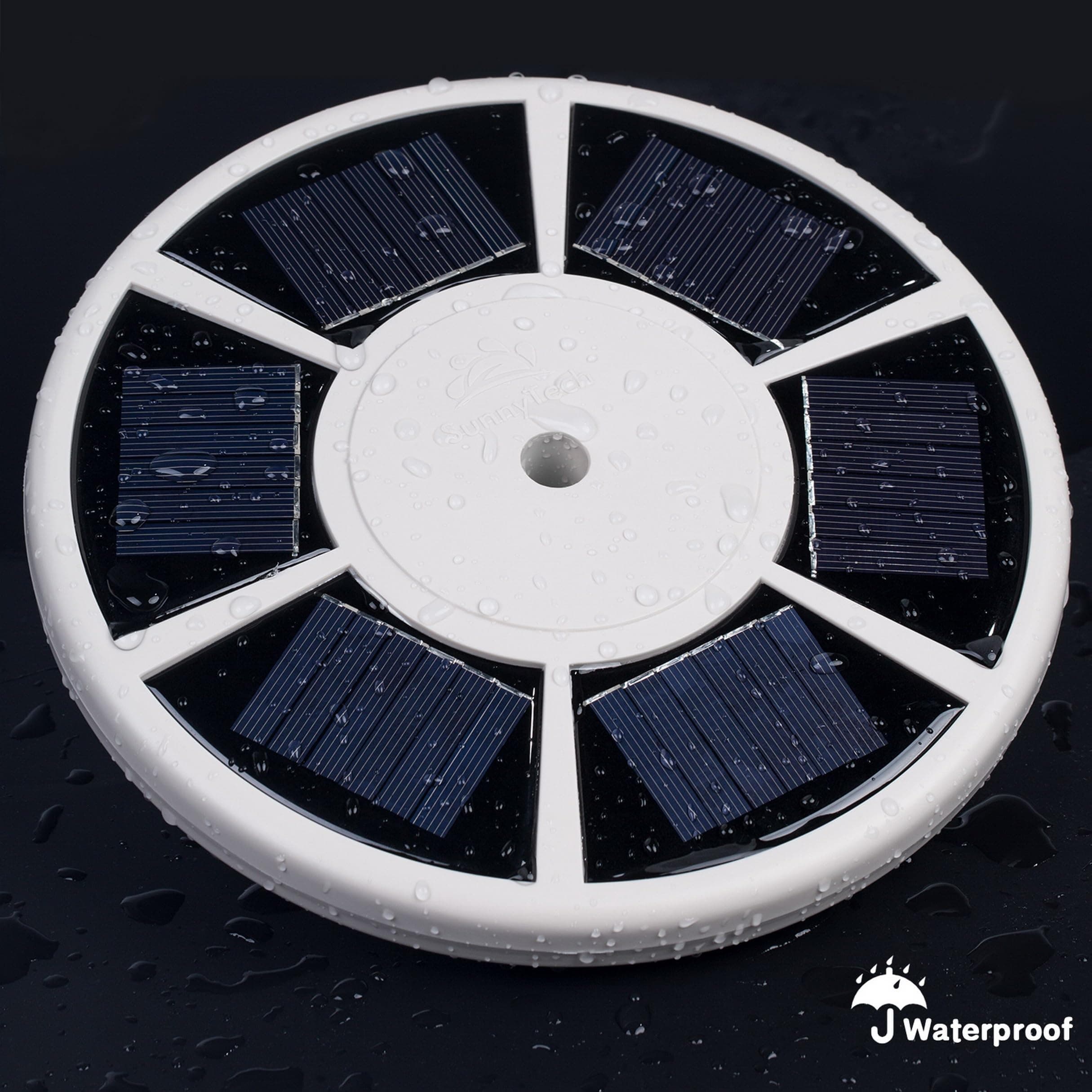 Sunnytech Solar Power Flag Pole Flagpole Light Auto Active Green Energy Factory - Thumbnail 3