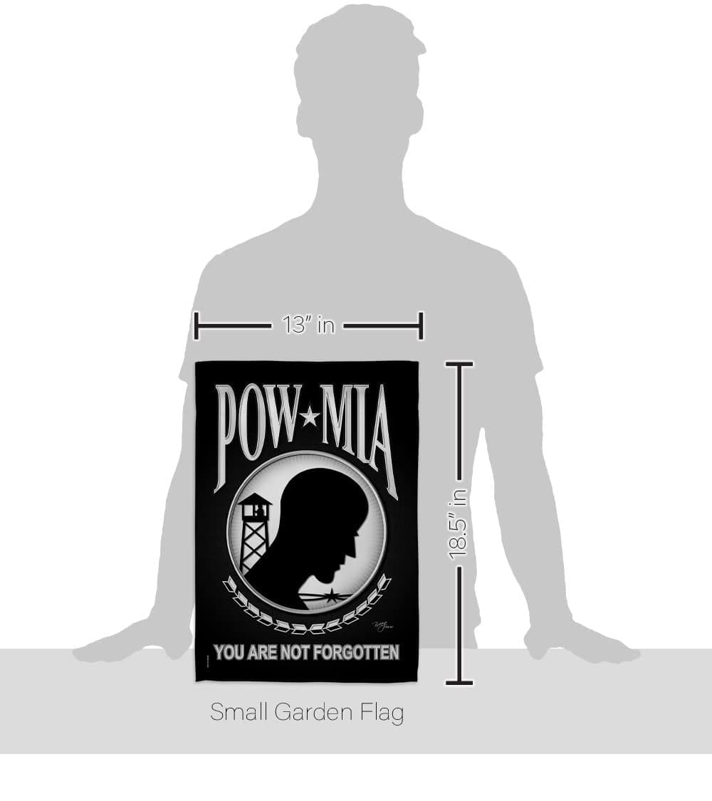 POW MIA Garden Flag Home Decor Armed Forces Decorations United State American De - Thumbnail 2