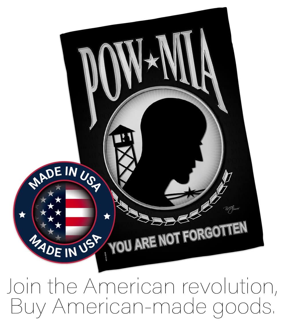 POW MIA Garden Flag Home Decor Armed Forces Decorations United State American De - Thumbnail 5