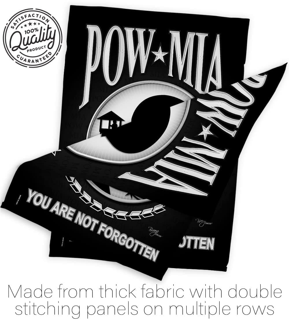 POW MIA Garden Flag Home Decor Armed Forces Decorations United State American De - Thumbnail 7