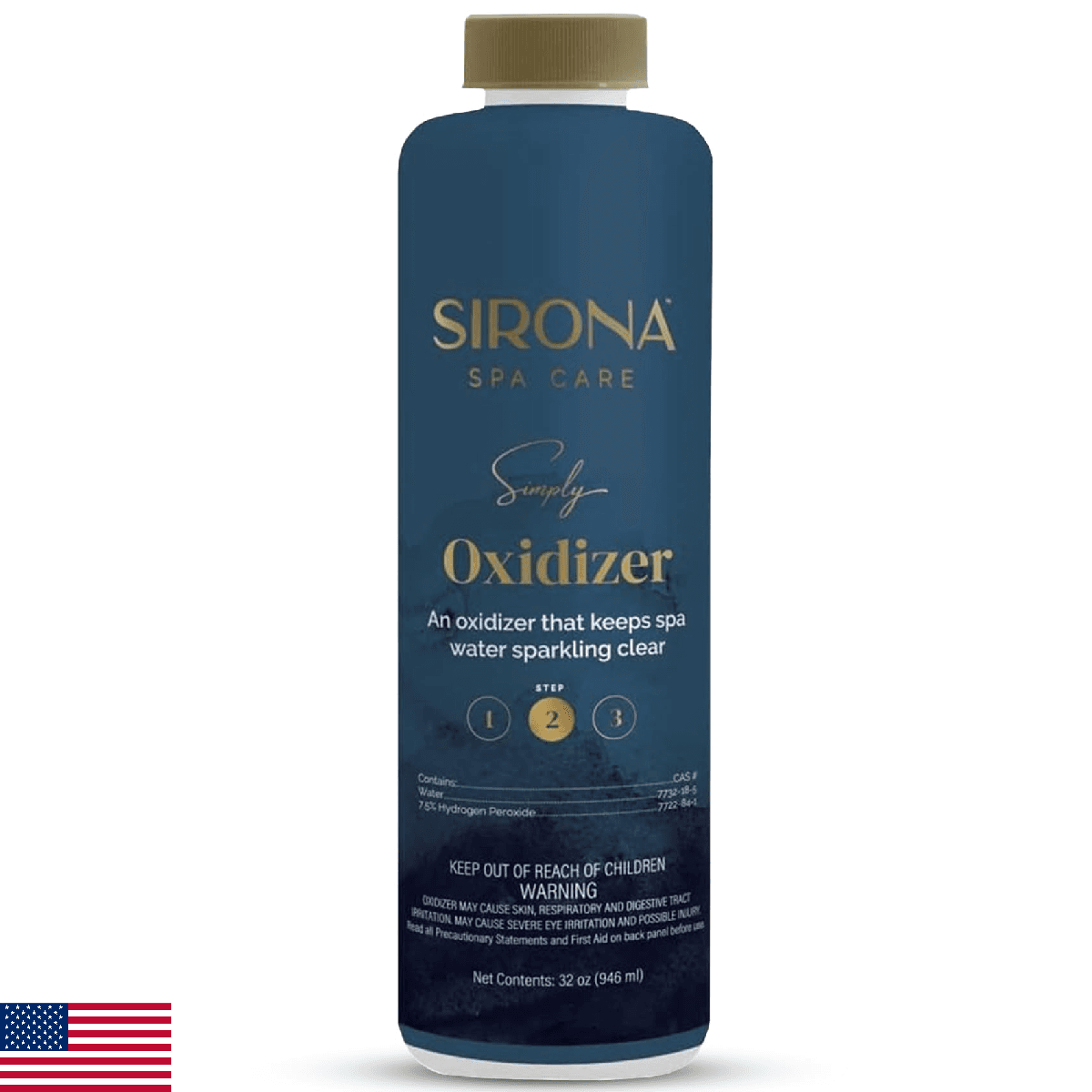 Sirona Spa Care Simply Oxidizer (32 oz) with Measuring Cup for Hot Tub, Chlorine - Image 1