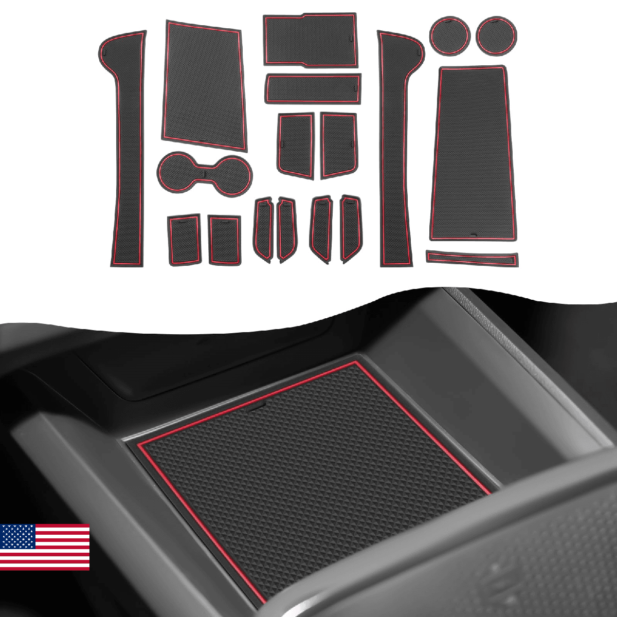 SXCY for 2025 2026 Chevrolet Equinox Accessories Cup Holder Inserts Liner 2025 2 - Image 1