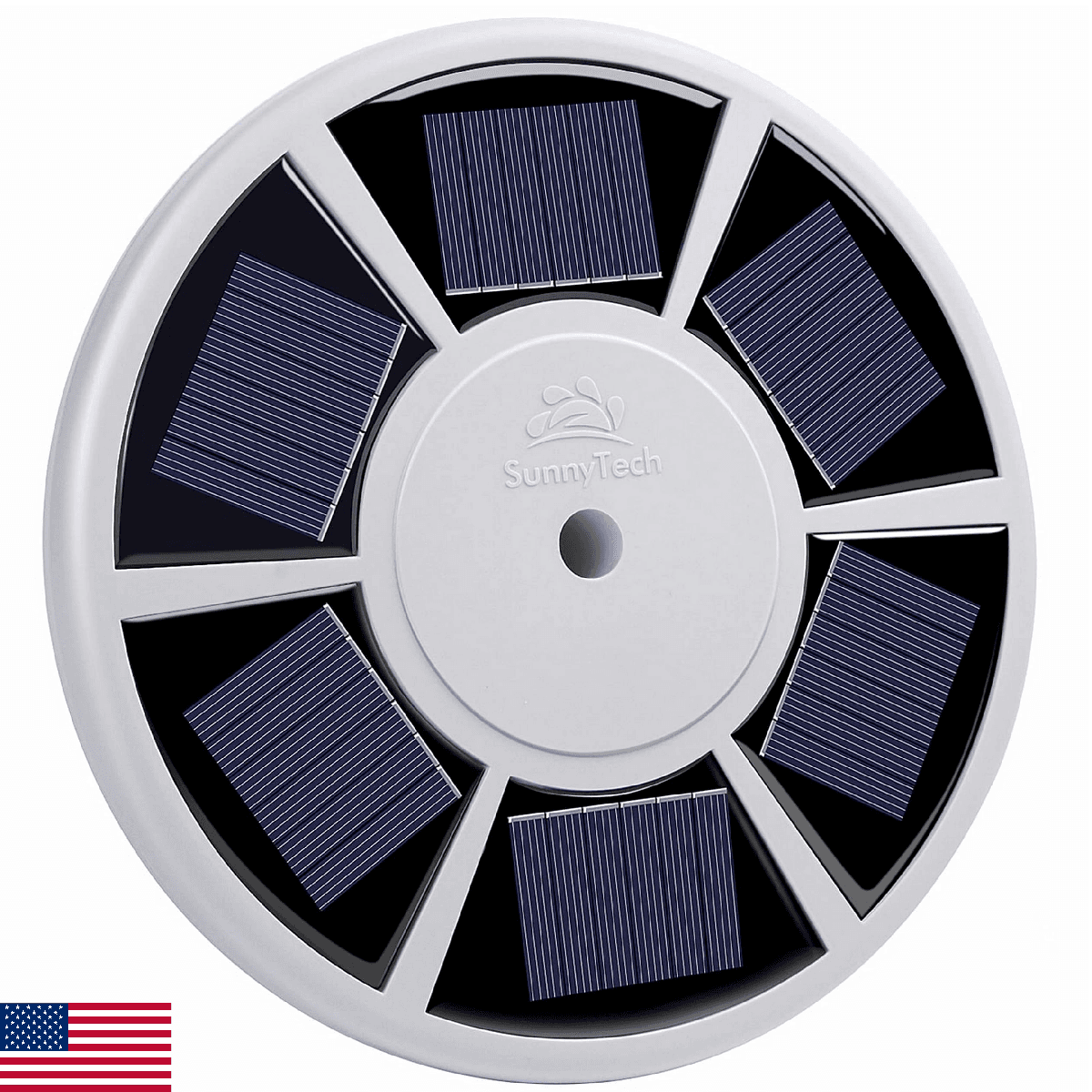 Sunnytech Solar Power Flag Pole Flagpole Light Auto Active Green Energy Factory - Image 1