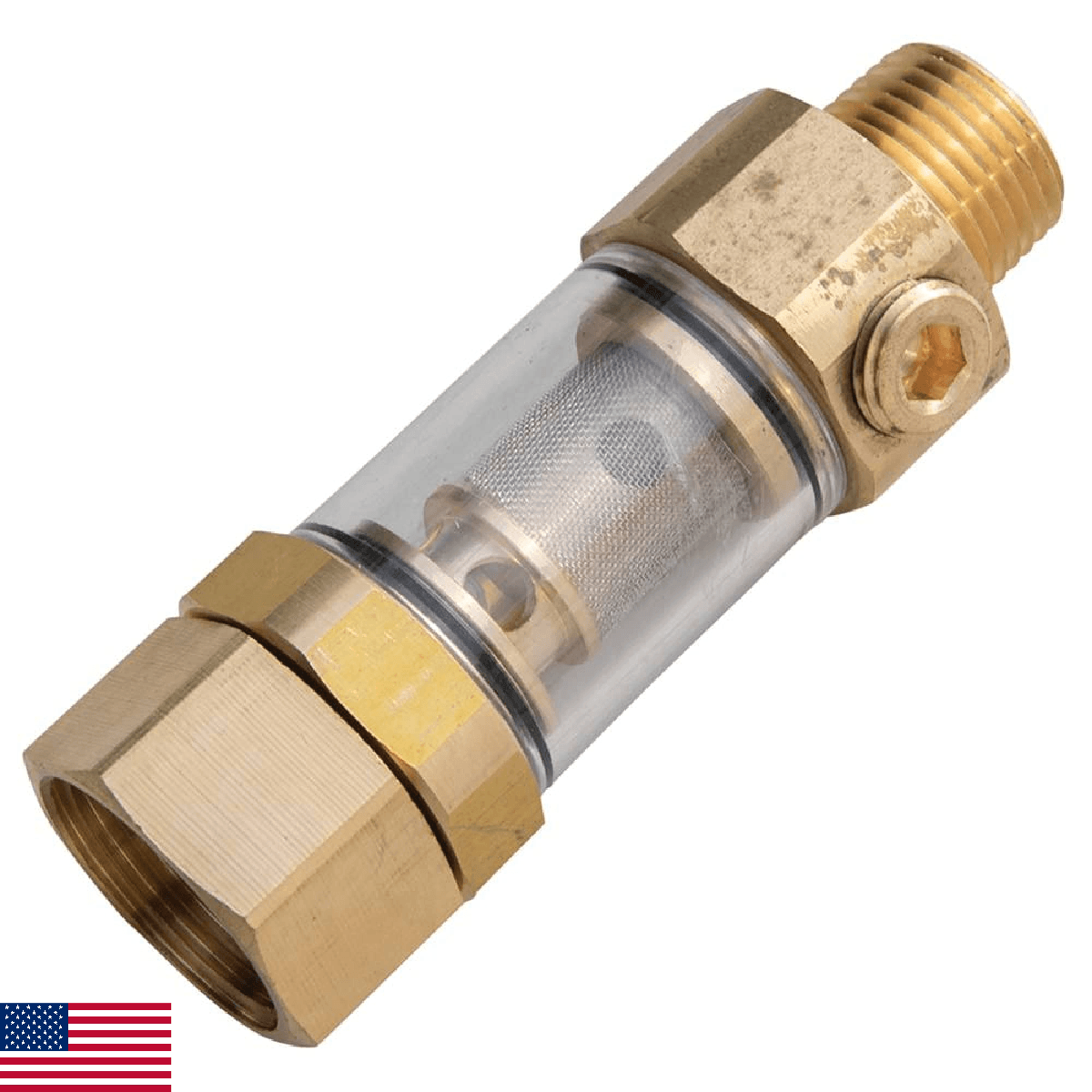 Stens Inlet Filter 758-503 300 PSI Max 3/4 Inlet Black - Image 1