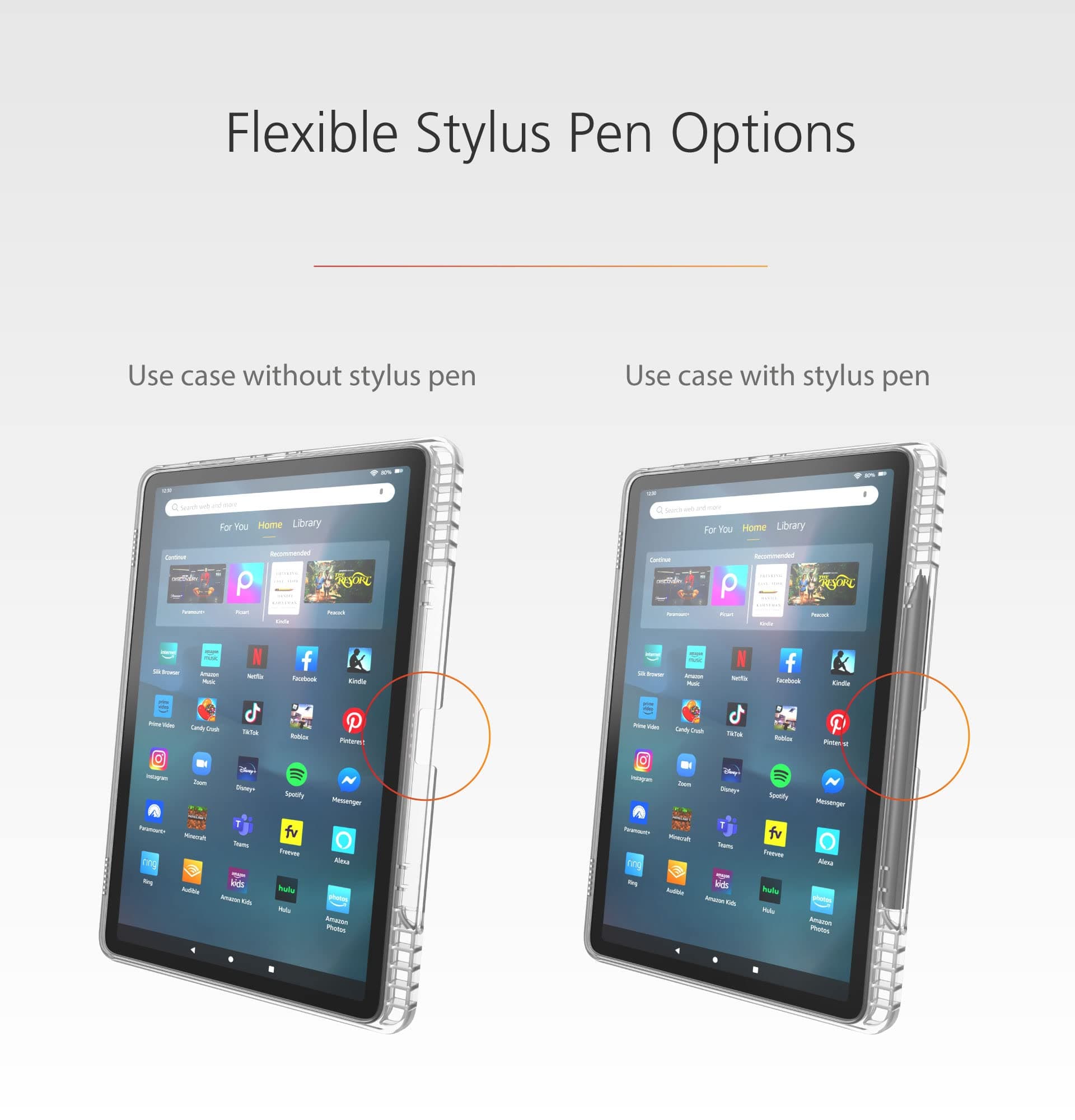 Made for Amazon Clear Case and Screen Protector for Amazon Fire Max 11 (2023 Rel - Thumbnail 5