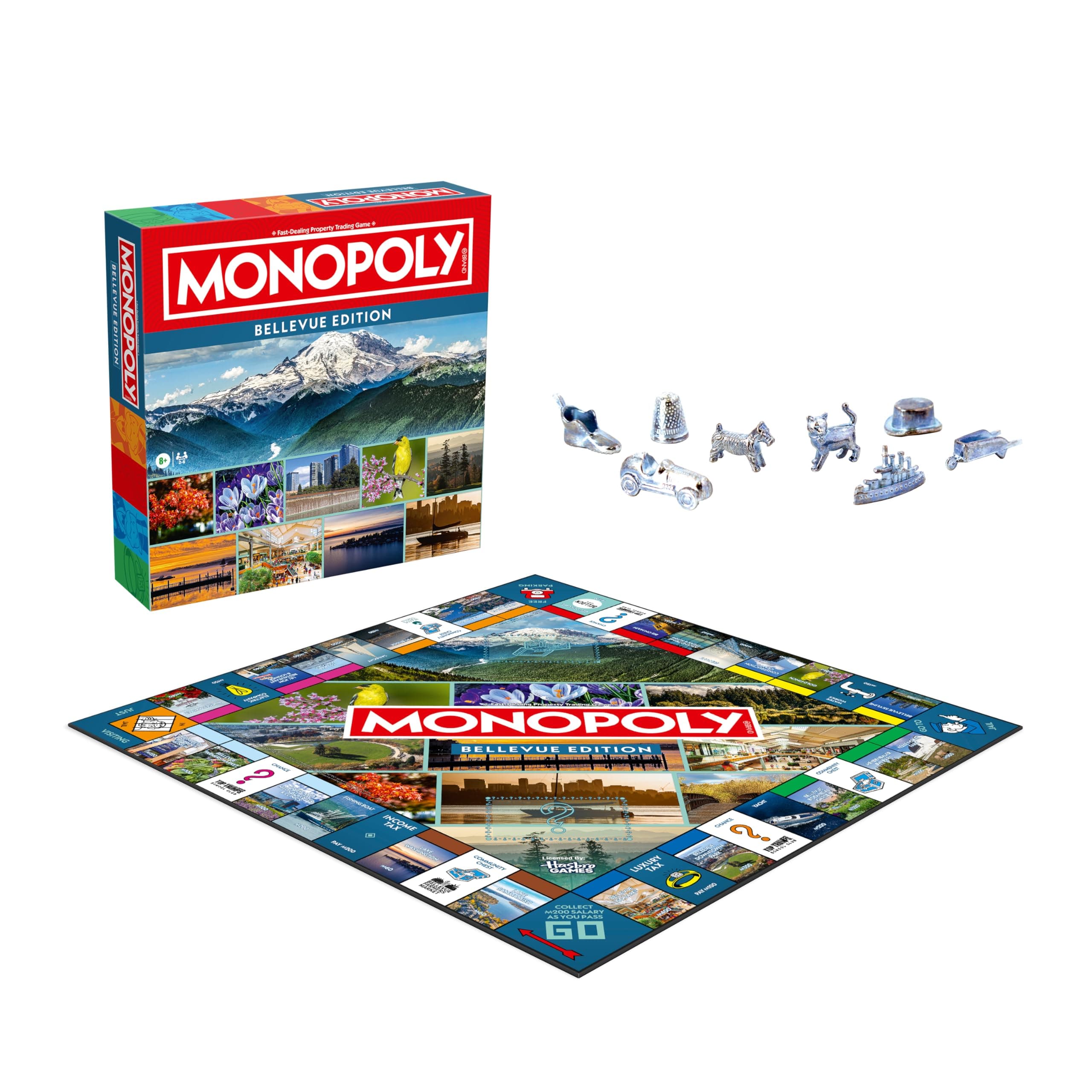 Monopoly Board Game – Bellevue, WA Edition: 2-6 Players Family Board Games for K - Thumbnail 2