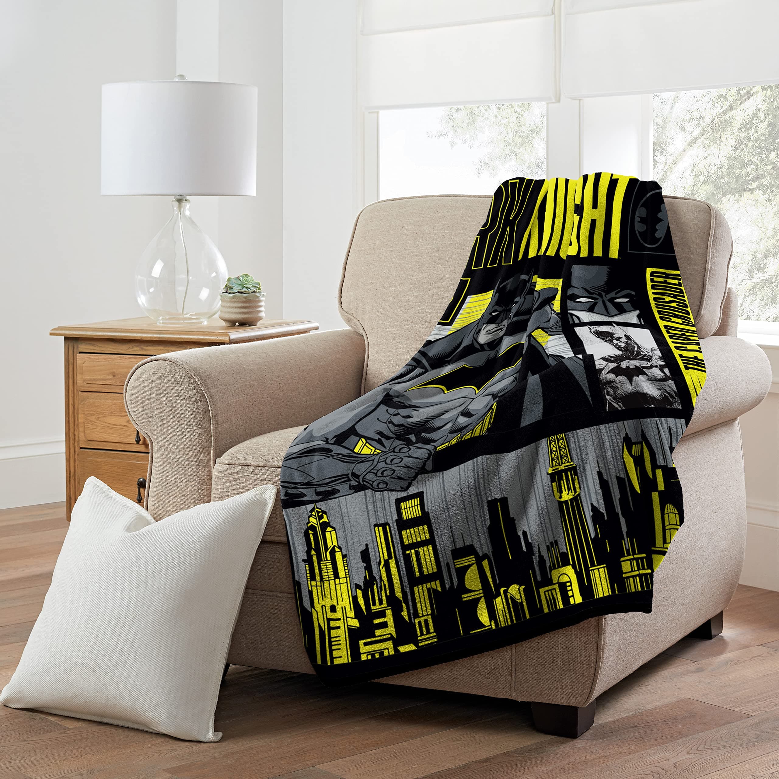 Northwest DC - Batman Micro Raschel Throw Blanket, 46" x 60", Legendary - Thumbnail 4
