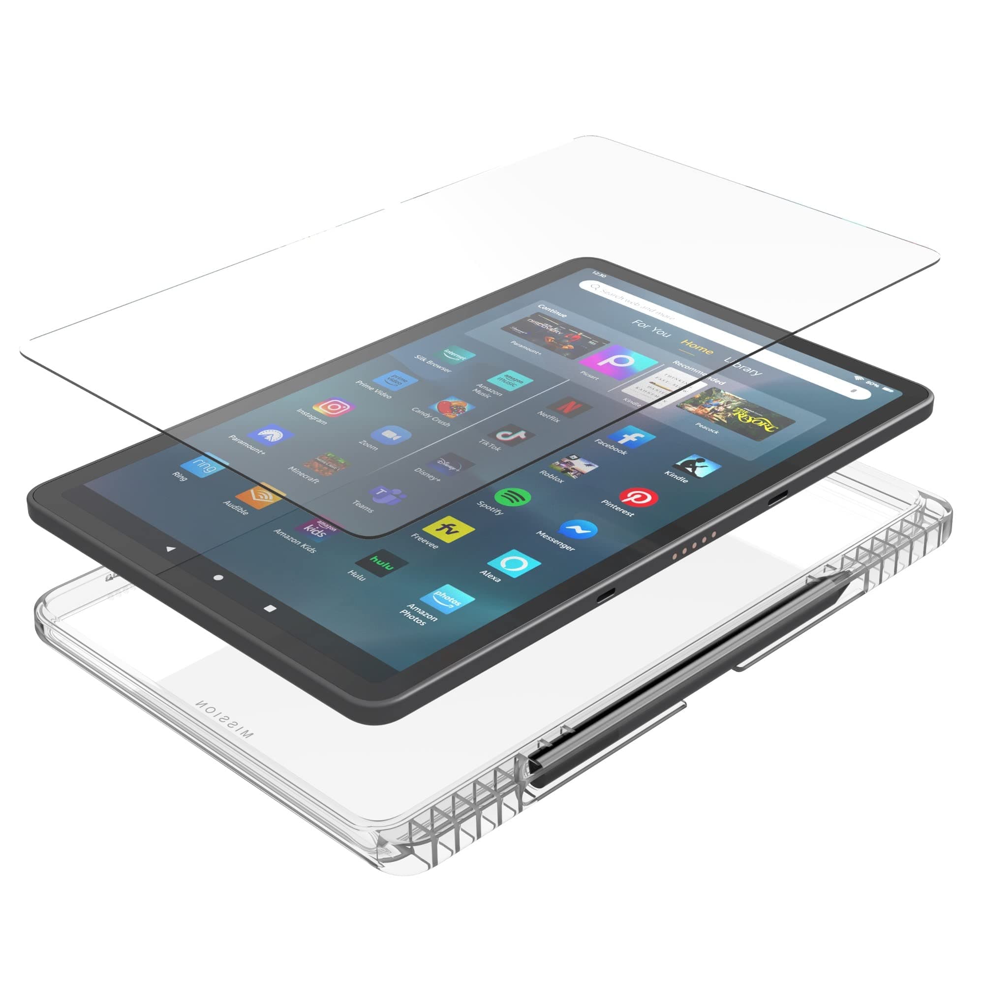 Made for Amazon Clear Case and Screen Protector for Amazon Fire Max 11 (2023 Rel - Thumbnail 2