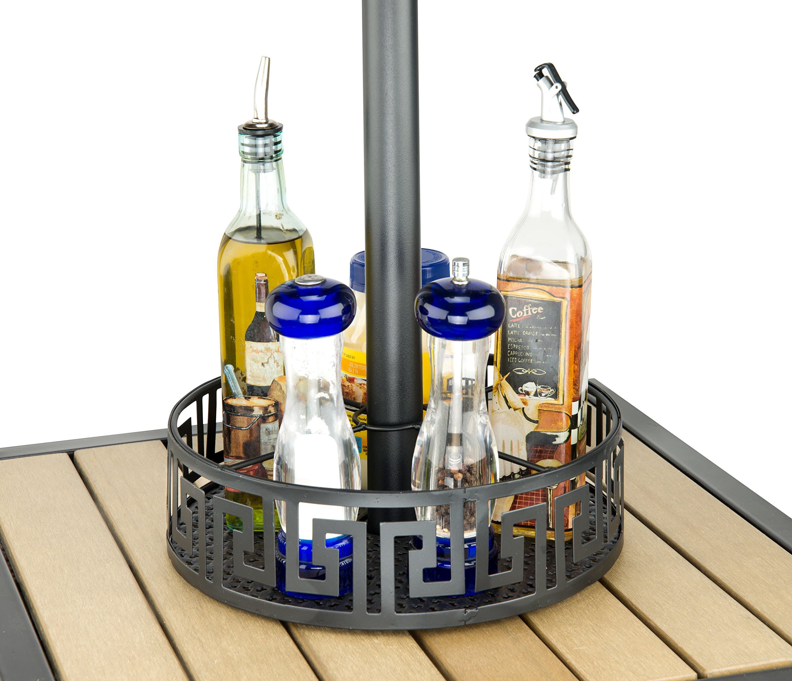 Trademark Innovations 12" Basket Tray Organizer for Patio Umbrellas - Thumbnail 2