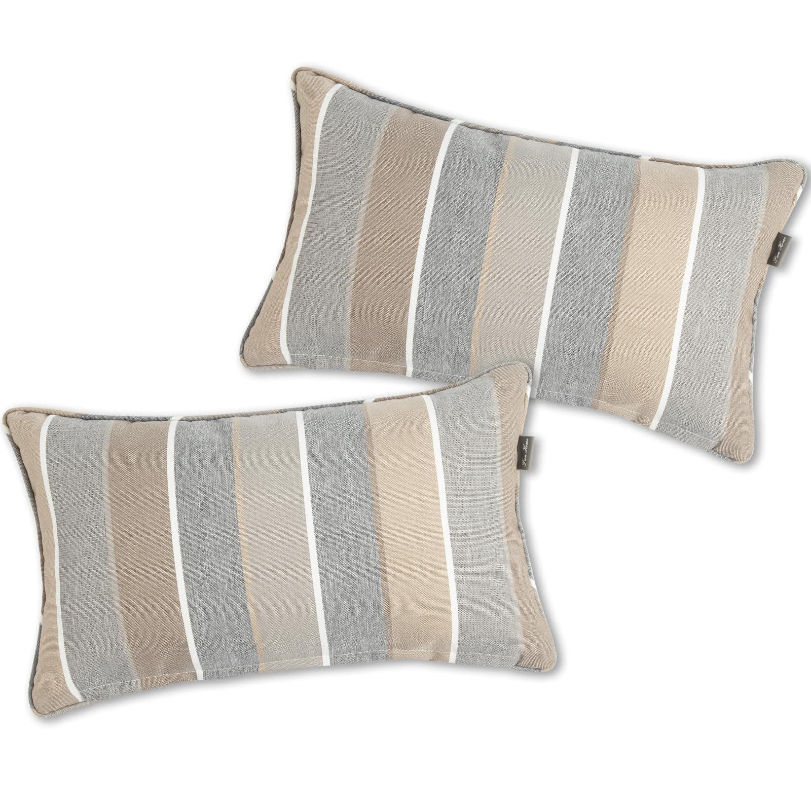 Outdoor Lumbar Pillows Water Resistant 12x20 inch,Decorative Throw Pillow Set of - Thumbnail 2