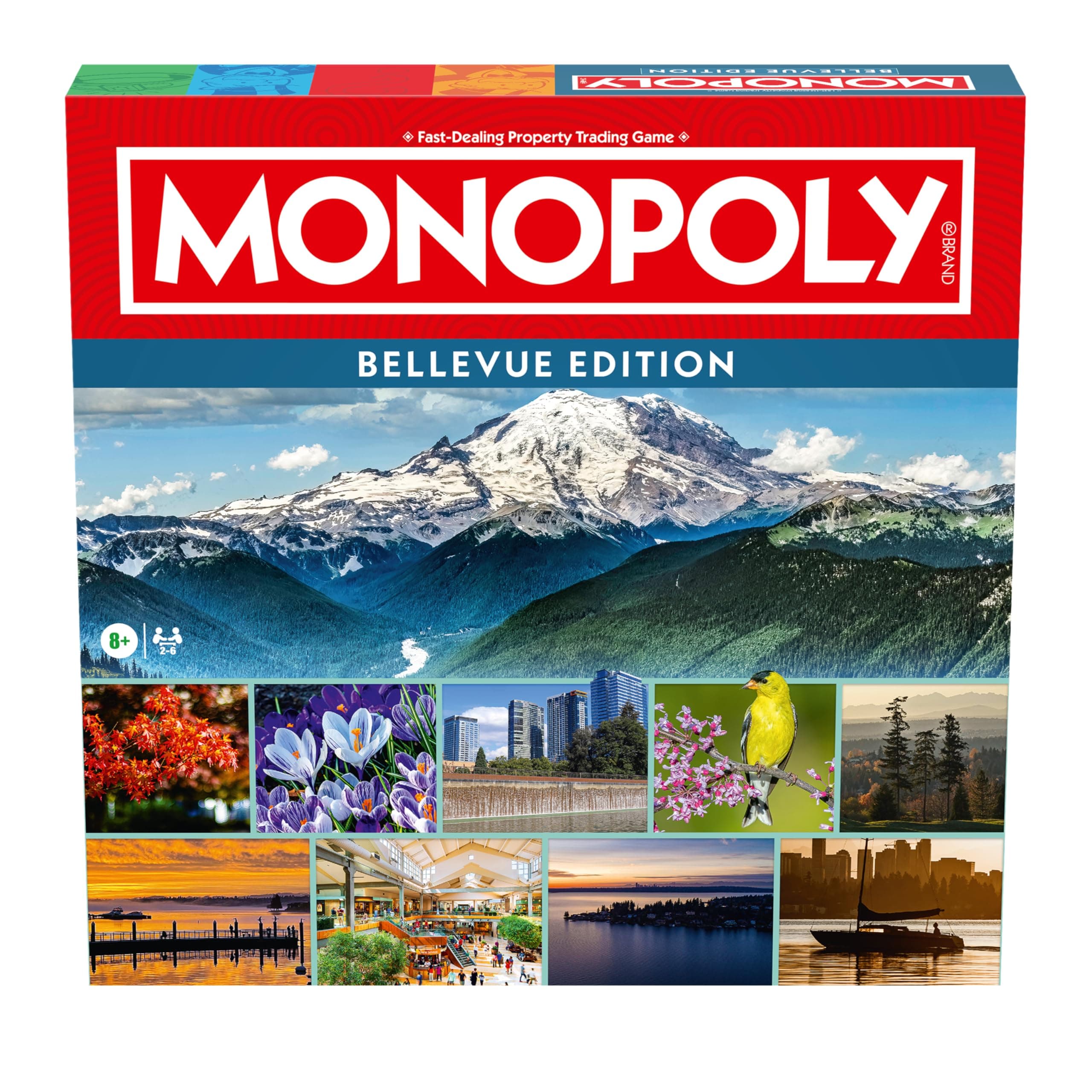 Monopoly Board Game – Bellevue, WA Edition: 2-6 Players Family Board Games for K - Thumbnail 8