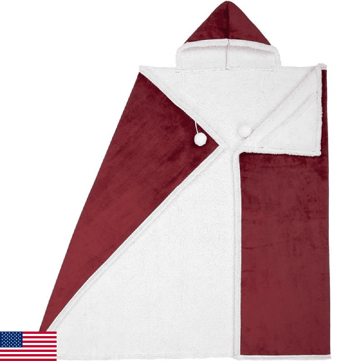 Safdie & Co. 65914.ECZ.11 Premium Wearable Hooded Adult Women and Men 71"x51" Mi - Image 1