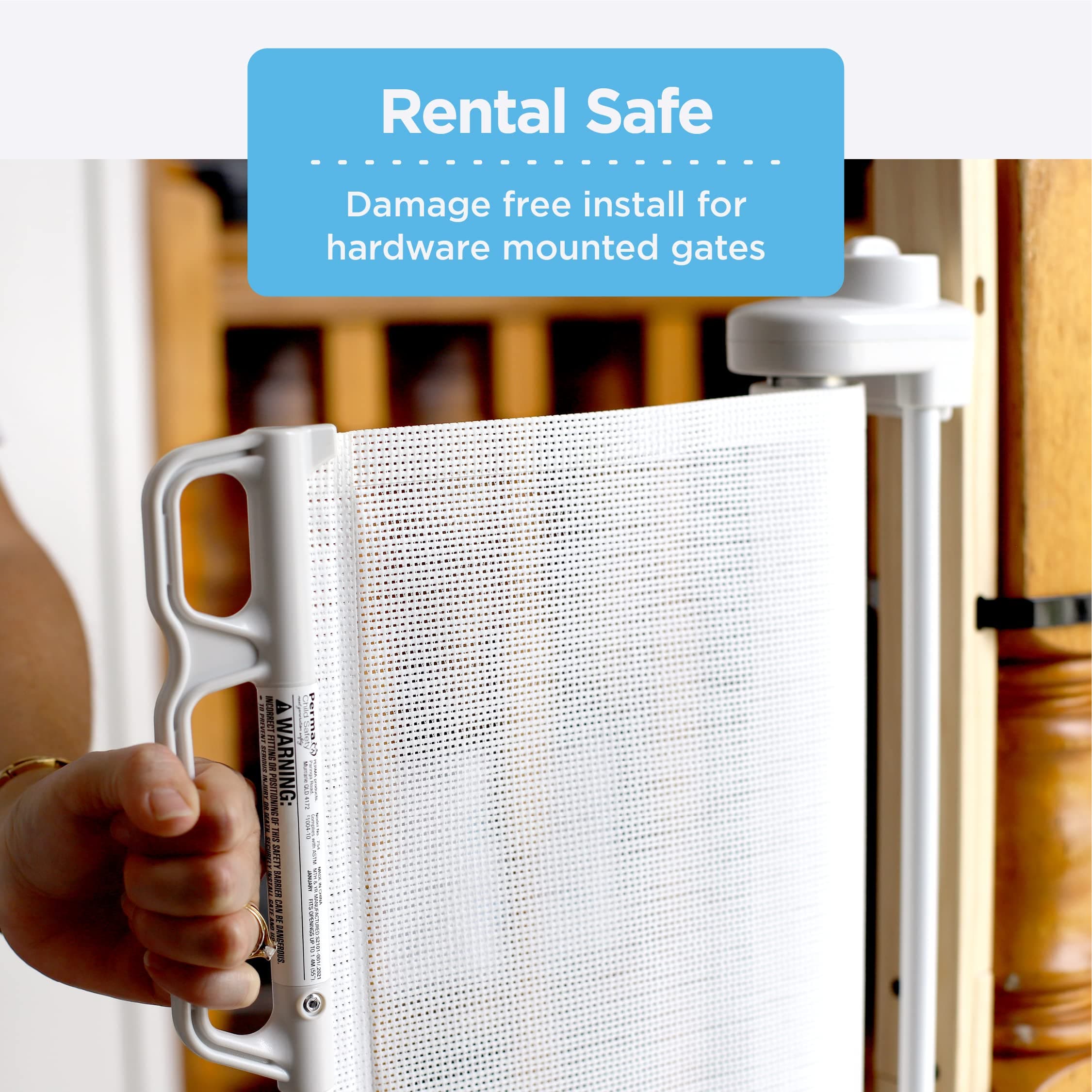 Perma Child Safety Extra Tall Universal Banister Adapter Kit for Pressure and Ha - Thumbnail 3