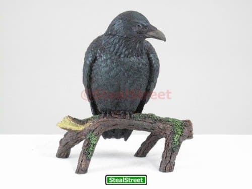 YTC Summit International Black Raven Bird on Tree Branch Figurine Crow Gothic De - Thumbnail 6