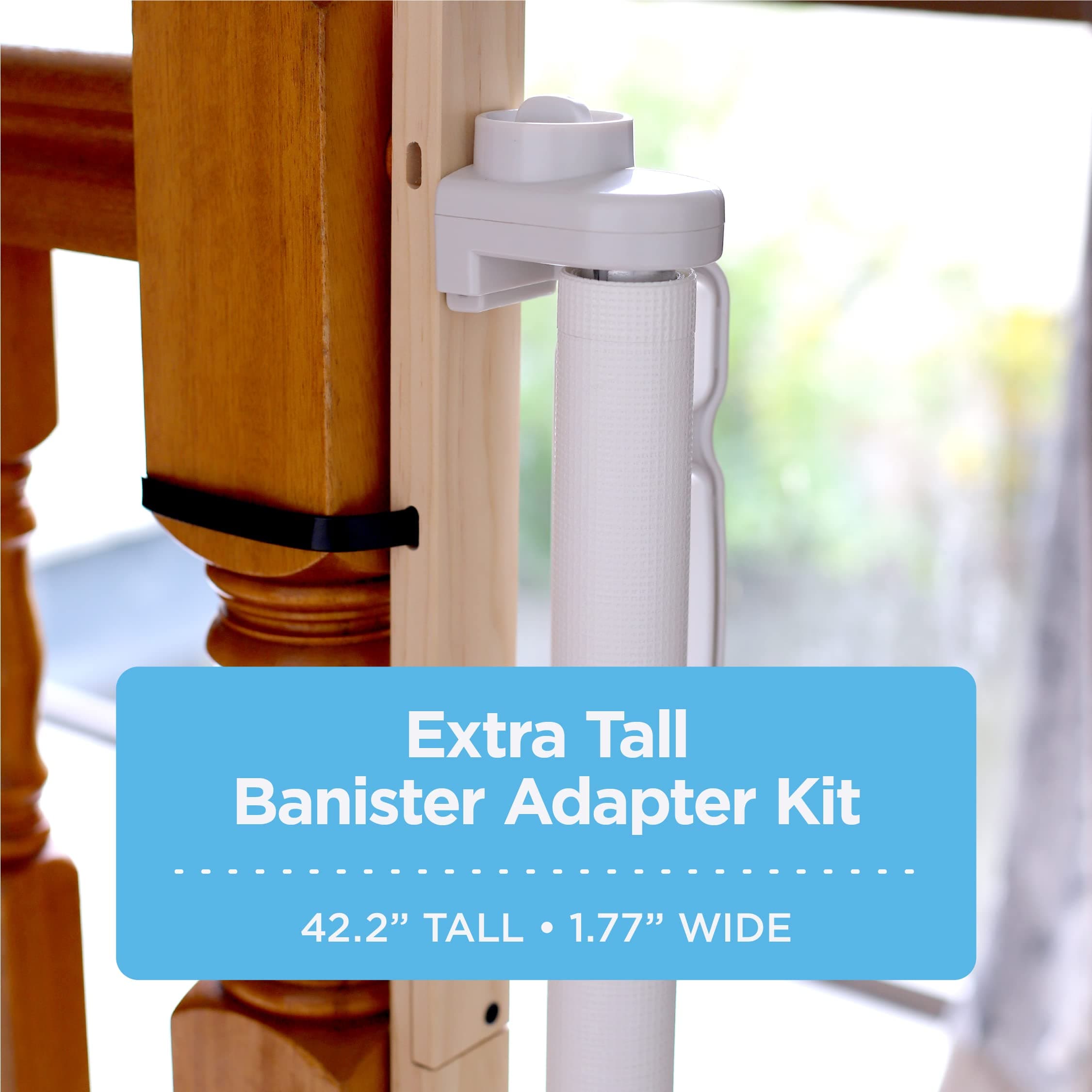 Perma Child Safety Extra Tall Universal Banister Adapter Kit for Pressure and Ha - Thumbnail 2