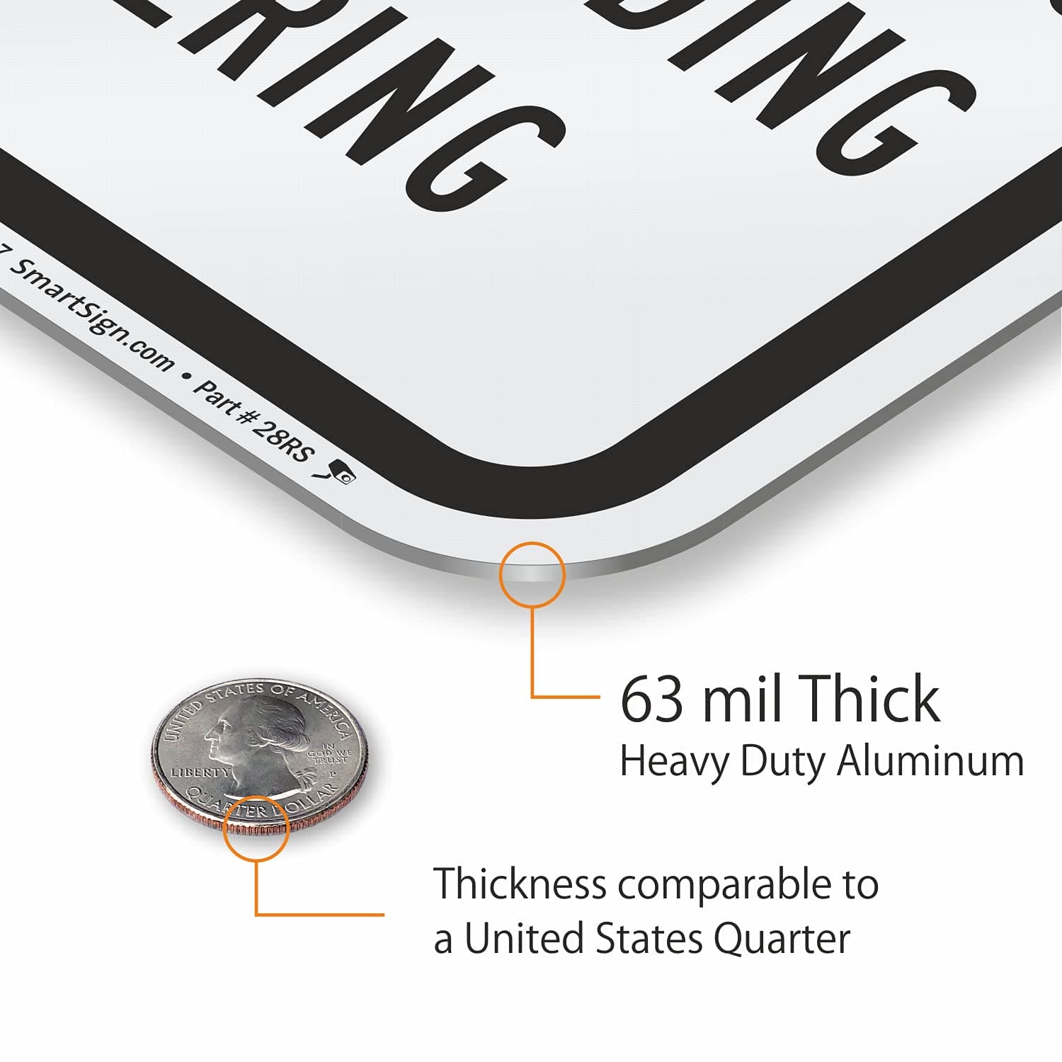 SmartSign 18 x 12 inch “No Skateboarding, No Rollerblading, No Loitering” Metal - Thumbnail 4