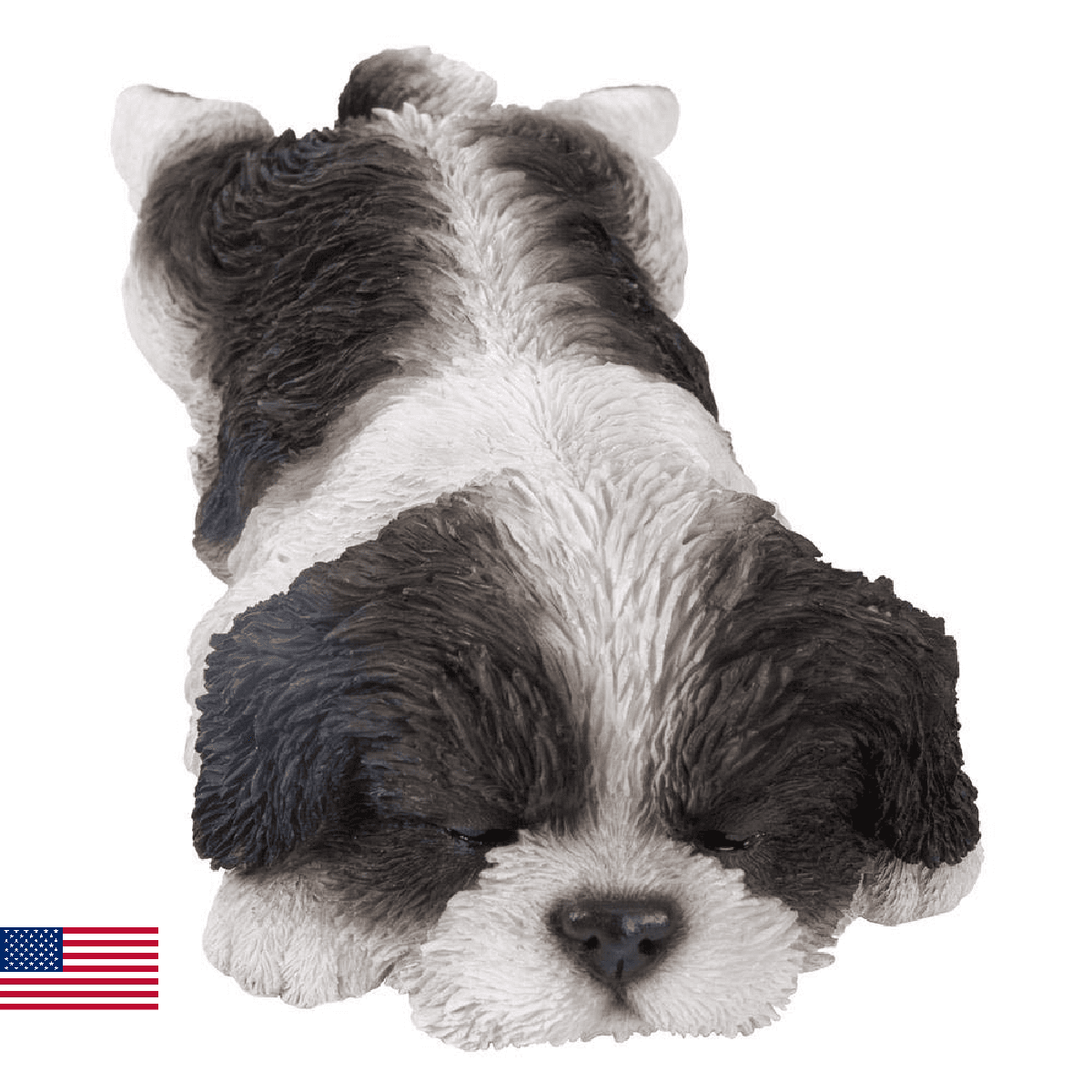 Hi- Line Gift 87710-J Shih Tzu Puppy Sleeping Pet Pals Statue - Image 1
