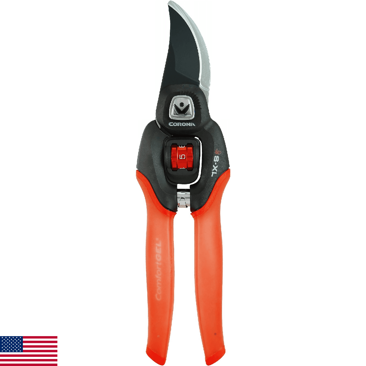 Corona Clipper BP 4214D Flex Dial Bypass Pruner With Comfort Gel Grips, 3/4 Inch - Image 1