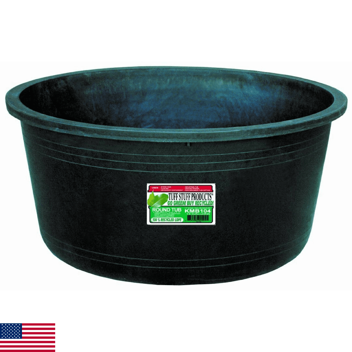 Tuff Stuff Products Circular Tub, 15-Gallon - Image 1