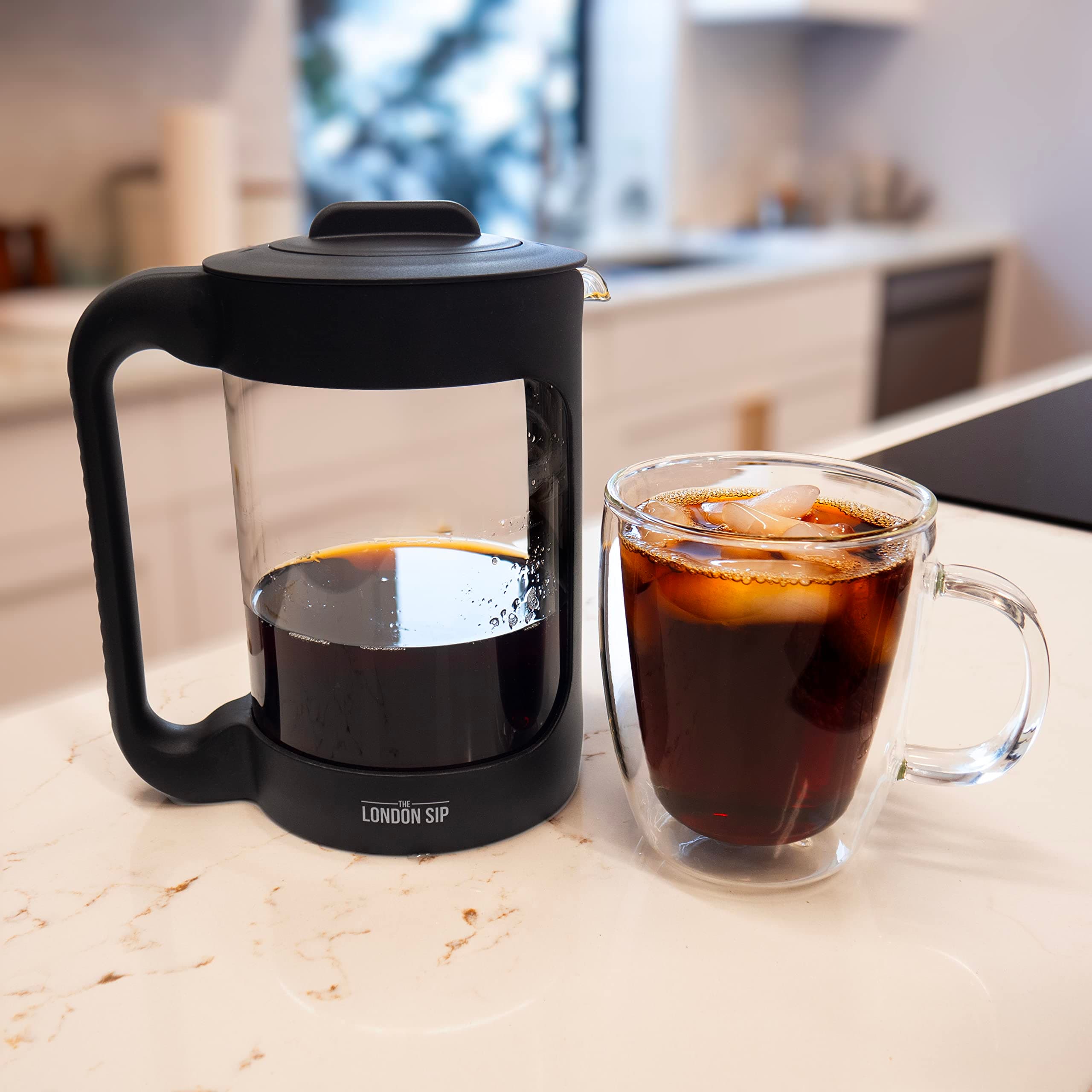 The London Sip Cold Brew Coffee Maker, 1500ml Cold Brew Pitcher with 304 Stainle - Thumbnail 5
