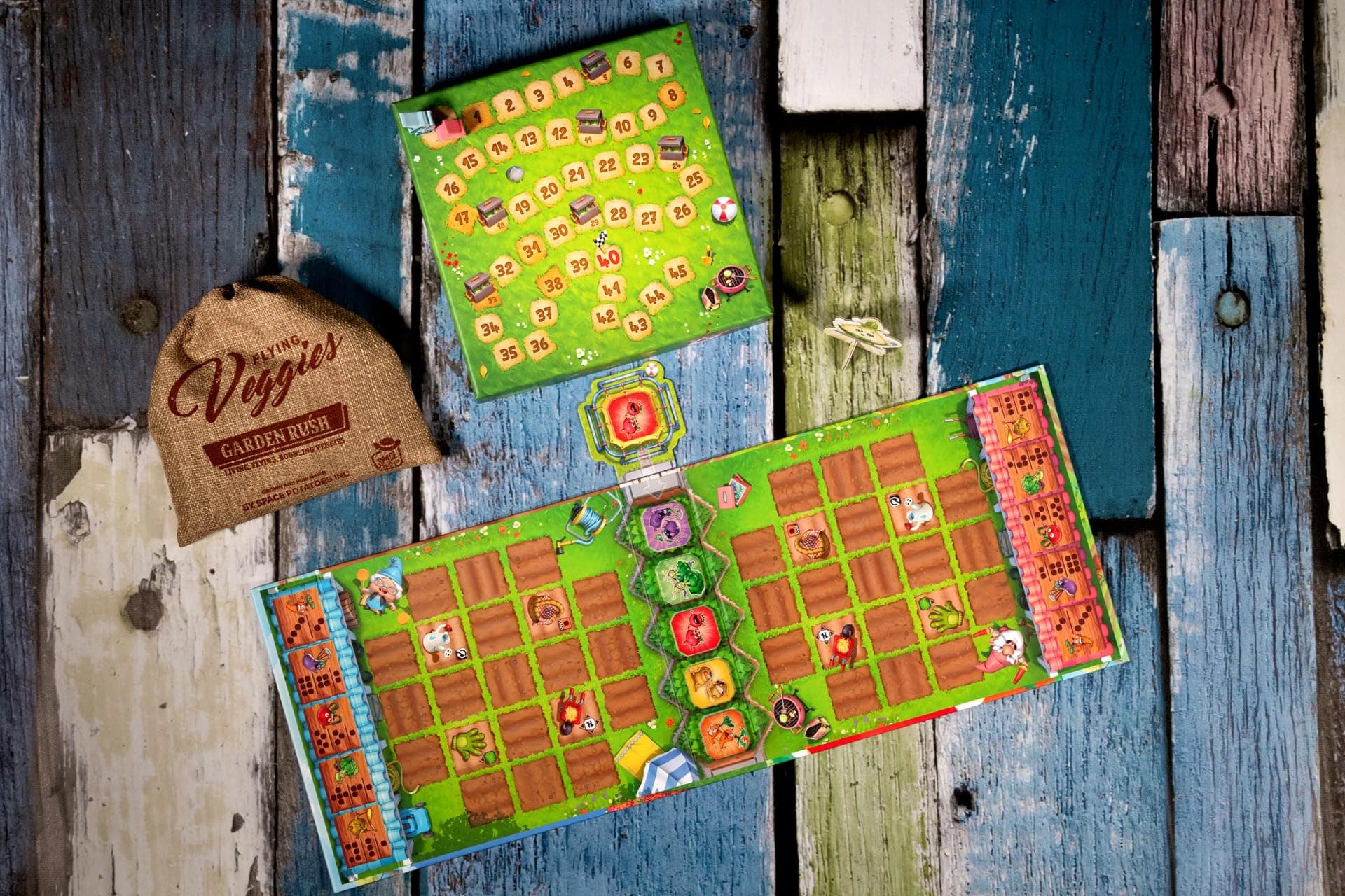 Garden Rush Board Game - 2-Player Vegetable Garden Battle, Tile Placement Strate - Thumbnail 8