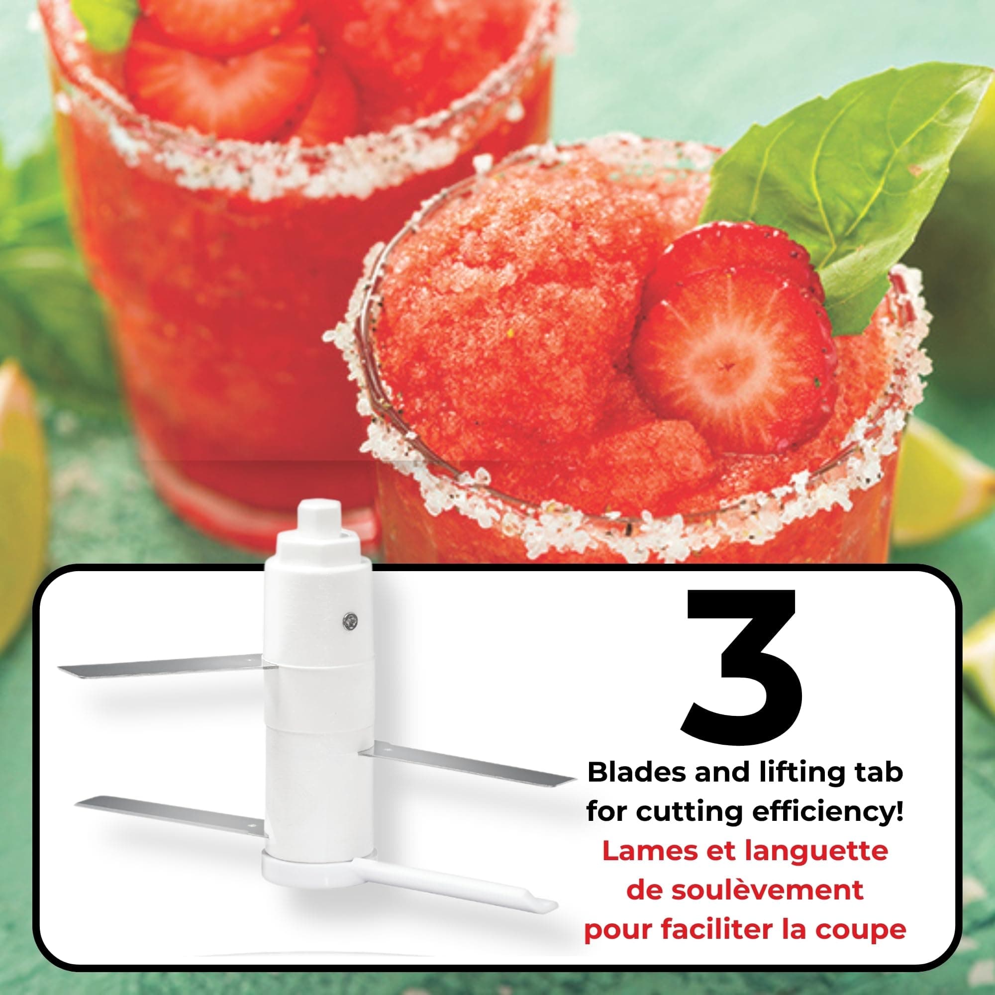 Starfrit Pull Chopper - Multi Purpose Manual Food Processor - Three Blade System - Thumbnail 12