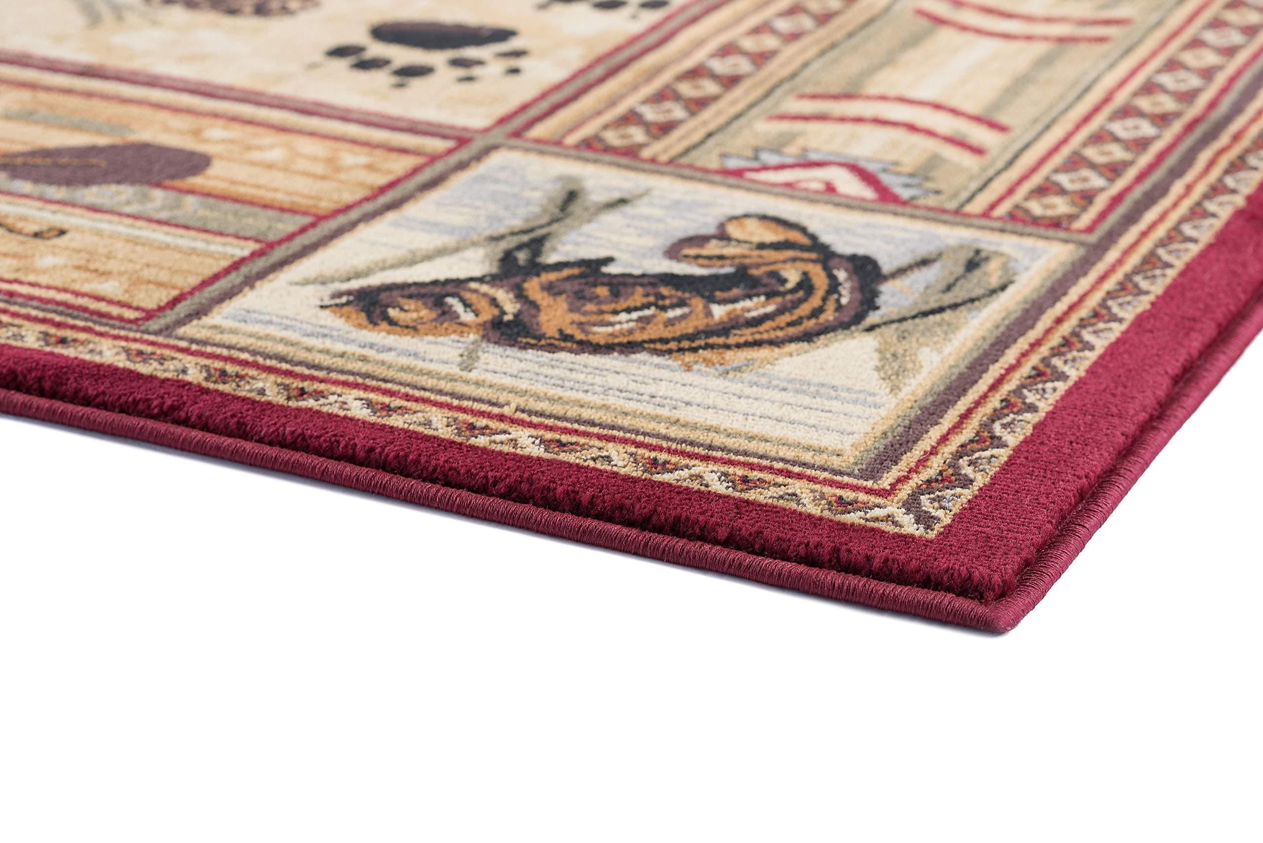 Tayse Black Bear BrownScatter Mat Small Rug for Entryway Indoor & Outdoor - Hall - Thumbnail 7